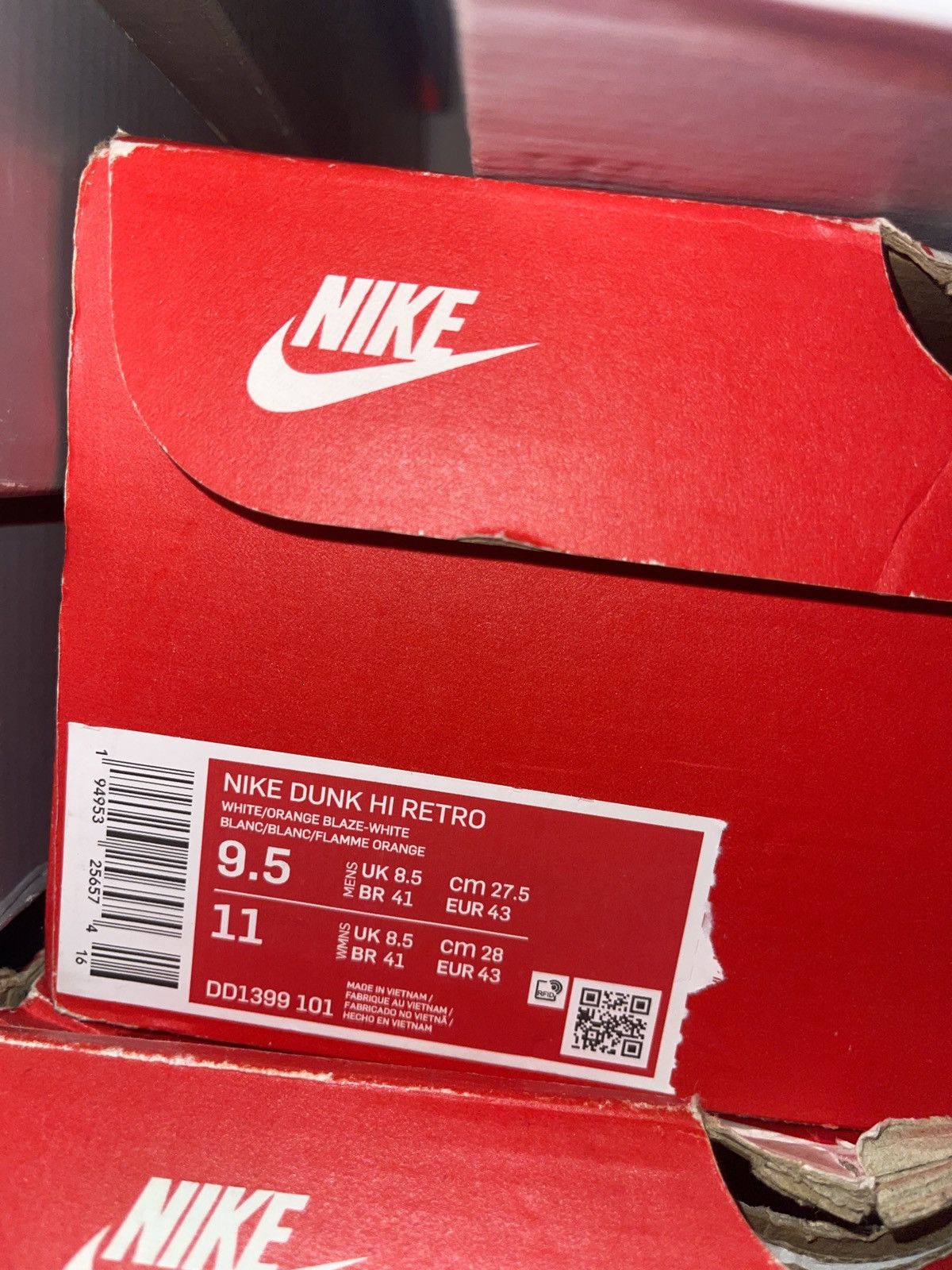Nike Nike Dunk High Syracuse Size US 9.5 / EU 42-43 - 7 Thumbnail
