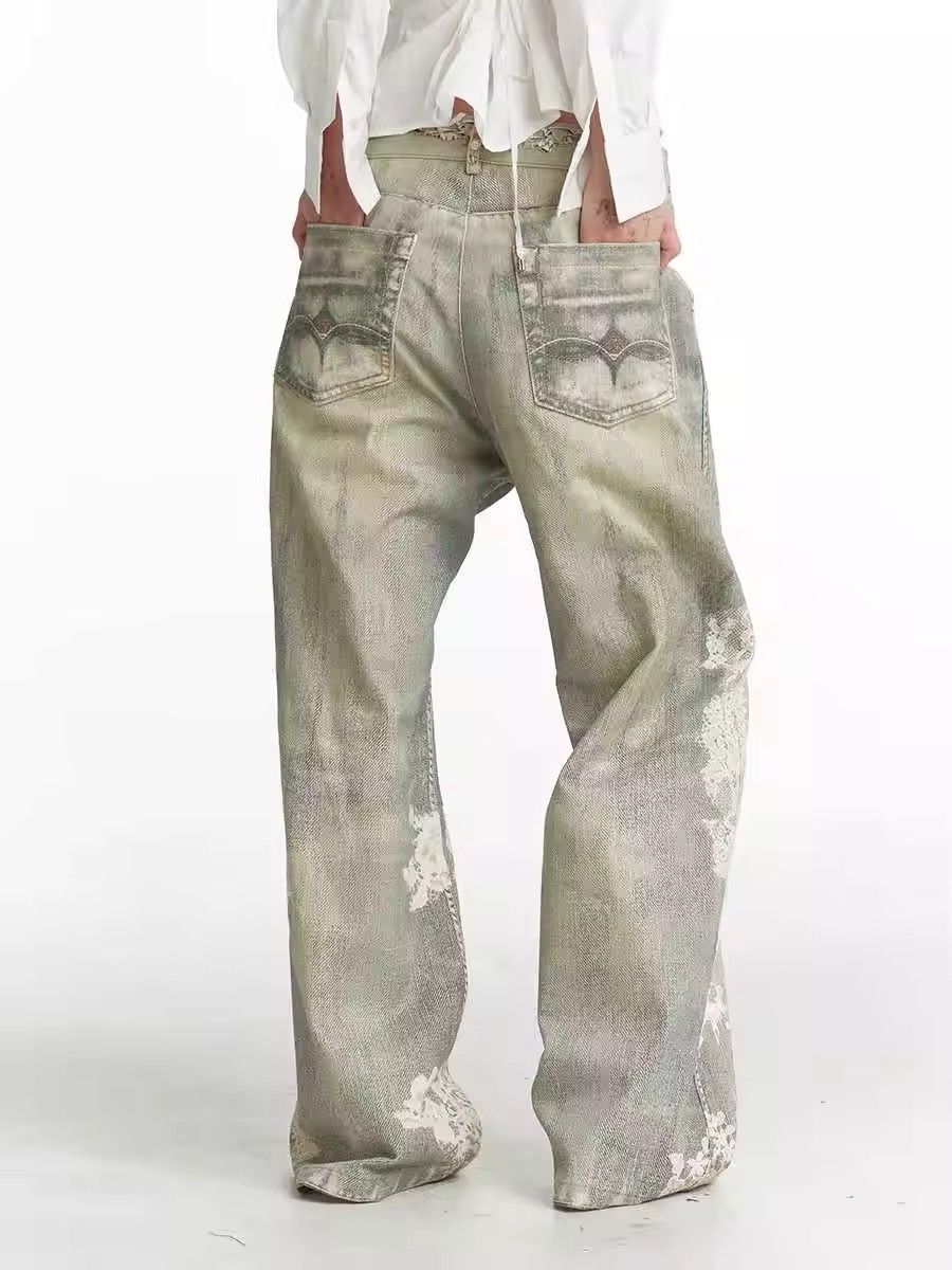 Jean Trashy Style Baggy Ripped Denim Size 31" - 2 Thumbnail