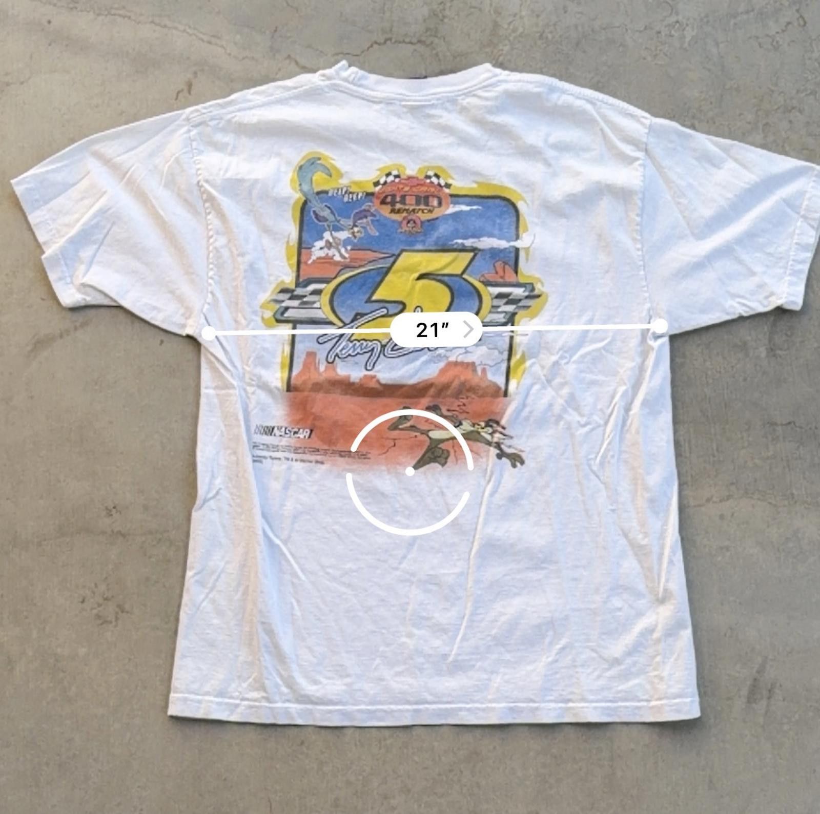 Wildfang Vintage Terry Labonte NASCAR Looney Tunes T-Shirt XXL Kellog Size US XXL / EU 58 / 5 - 7 Thumbnail