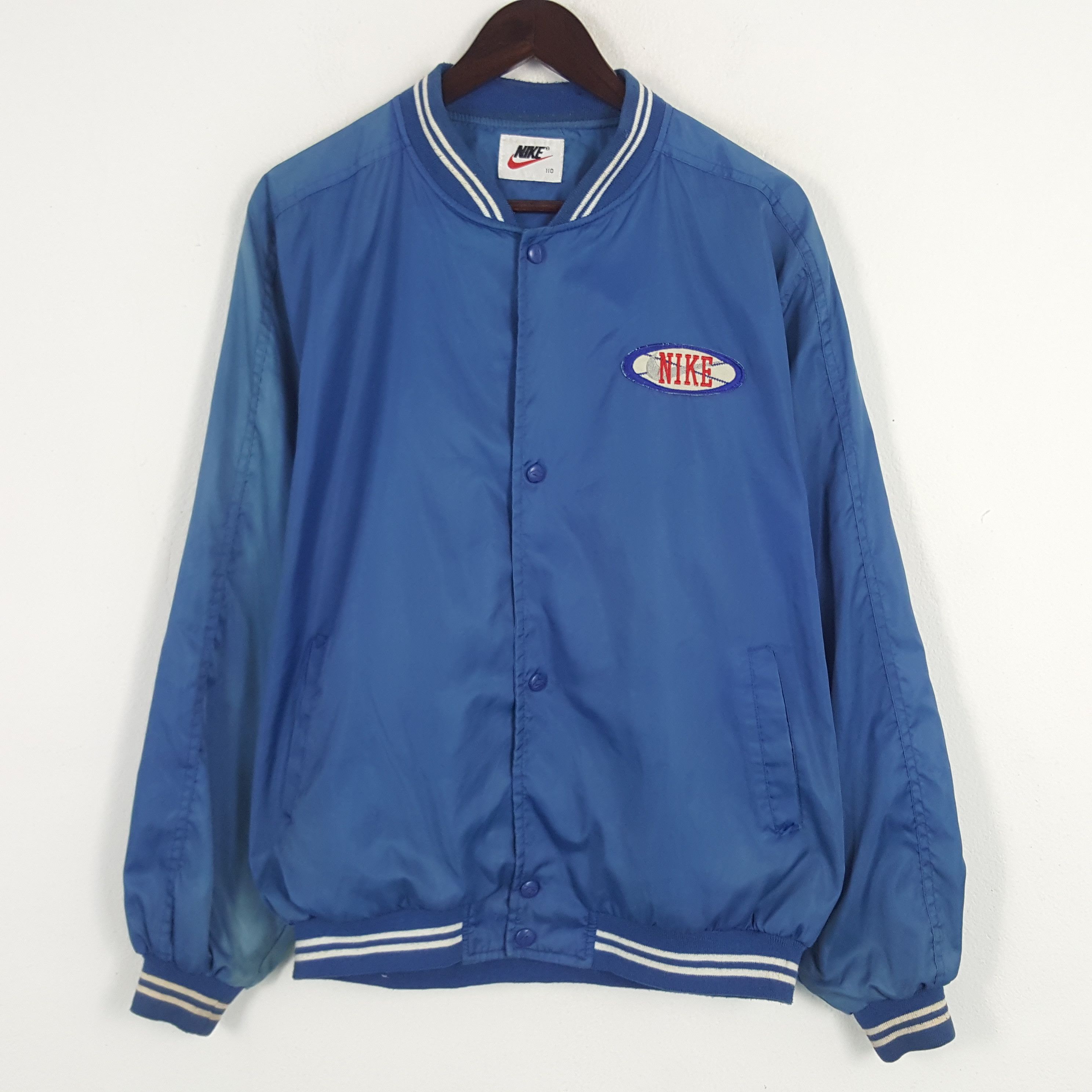 Nike × Vintage Vintage Nike Embroidery Patch Varsity Jacket Size US M / EU 48-50 / 2 - 3 Thumbnail