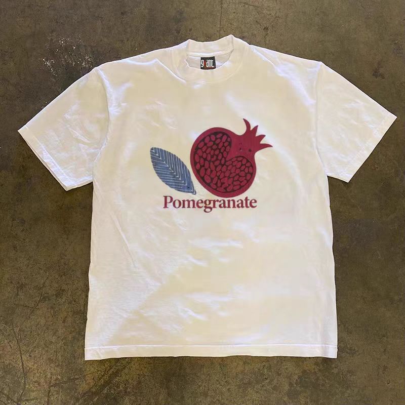Japanese Brand Street washed retro pomegranate print t-shirt Size US M / EU 48-50 / 2 - 1 Thumbnail