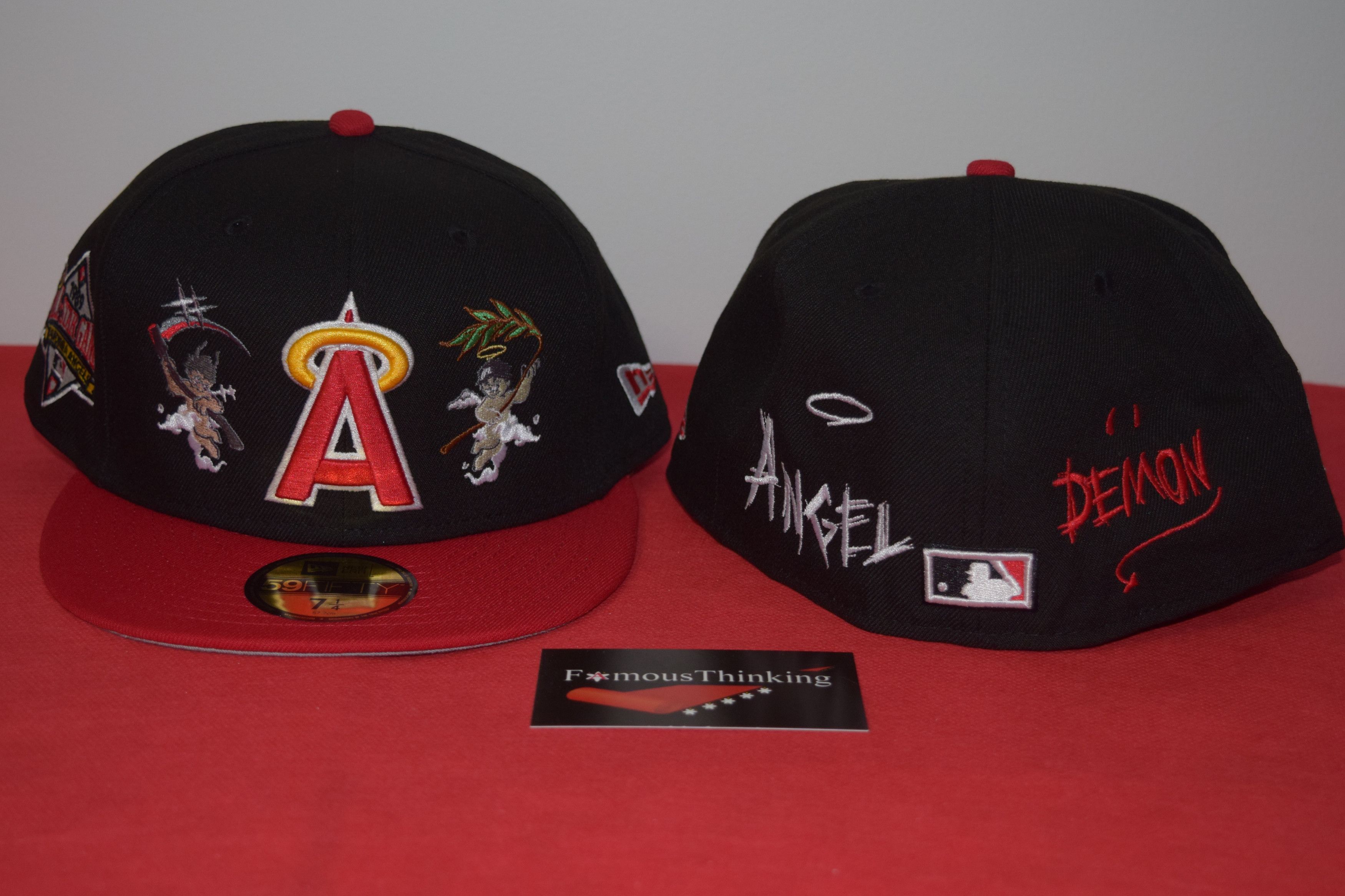 New Era MLB New Era LA Angels California Demon Angel Fitted RARE Size ONE SIZE - 1 Thumbnail