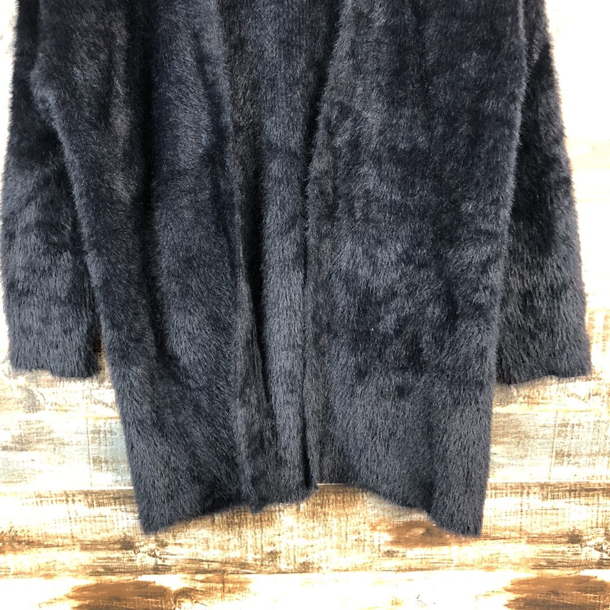 GU GU japan Black Mohair long Cardigan Knitwear #A2196 Size S / US 4 / IT 40 - 6 Thumbnail