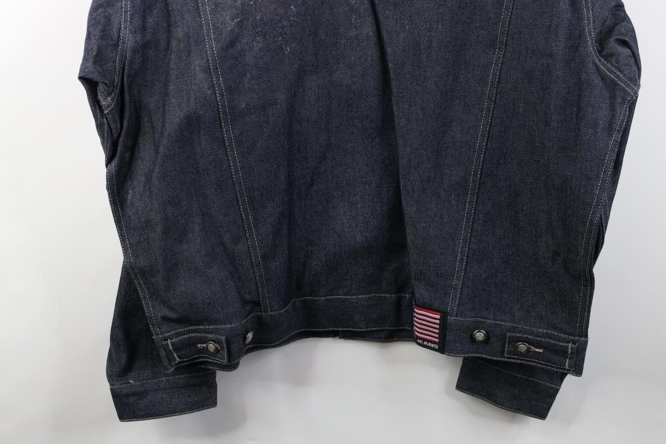 Vintage Deadstock Vintage 90s Streetwear Jean Trucker Jacket Blue Size US XL / EU 56 / 4 - 17 Thumbnail
