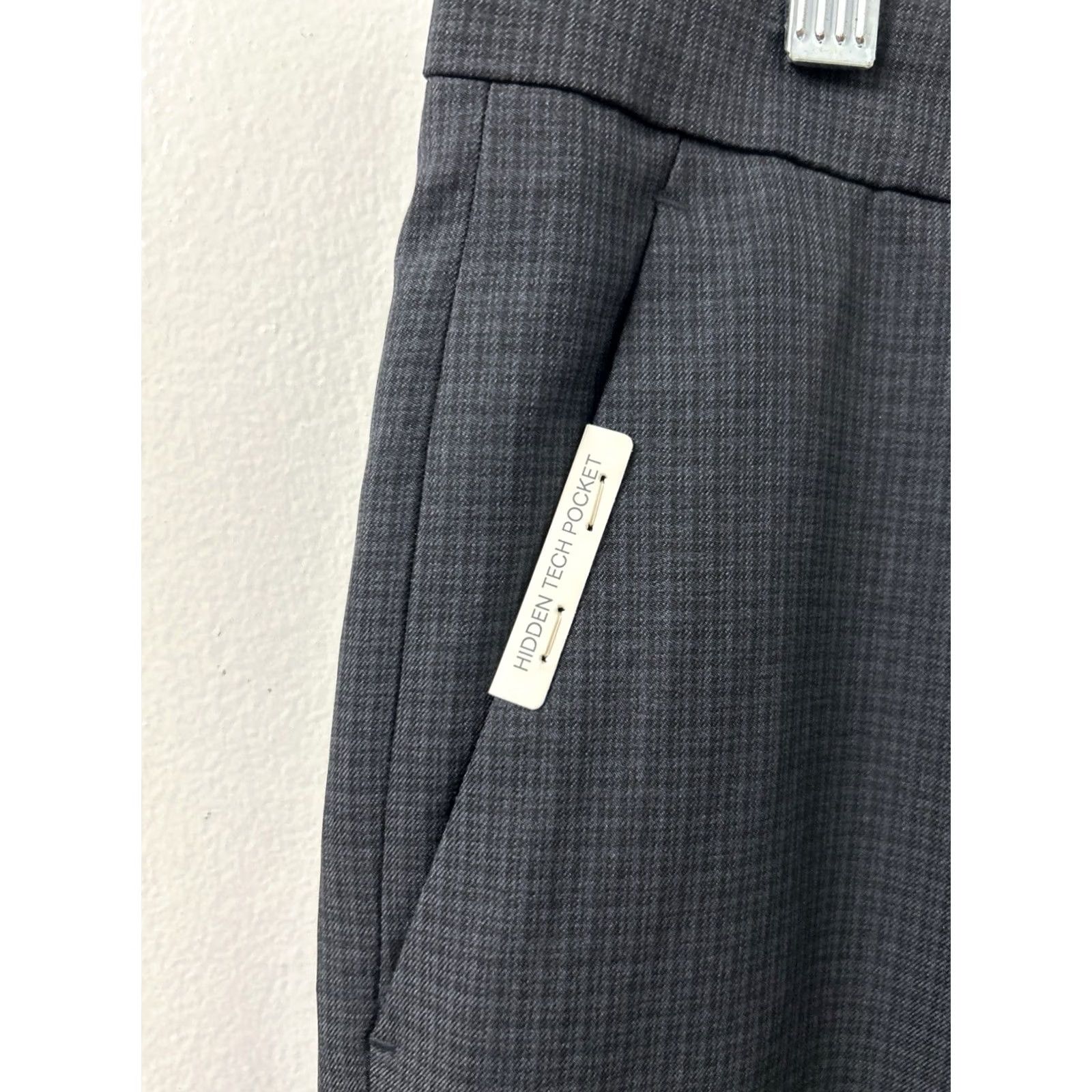 Perry Ellis Perry Ellis Portfolio Pants Mens 34x34 Black Modern Fit Dress Pants Wrinkle Resistant Moisture Wicking Pockets Logo Satin Texture Vintage No 1990s Size US 34 / EU 50 - 4 Thumbnail