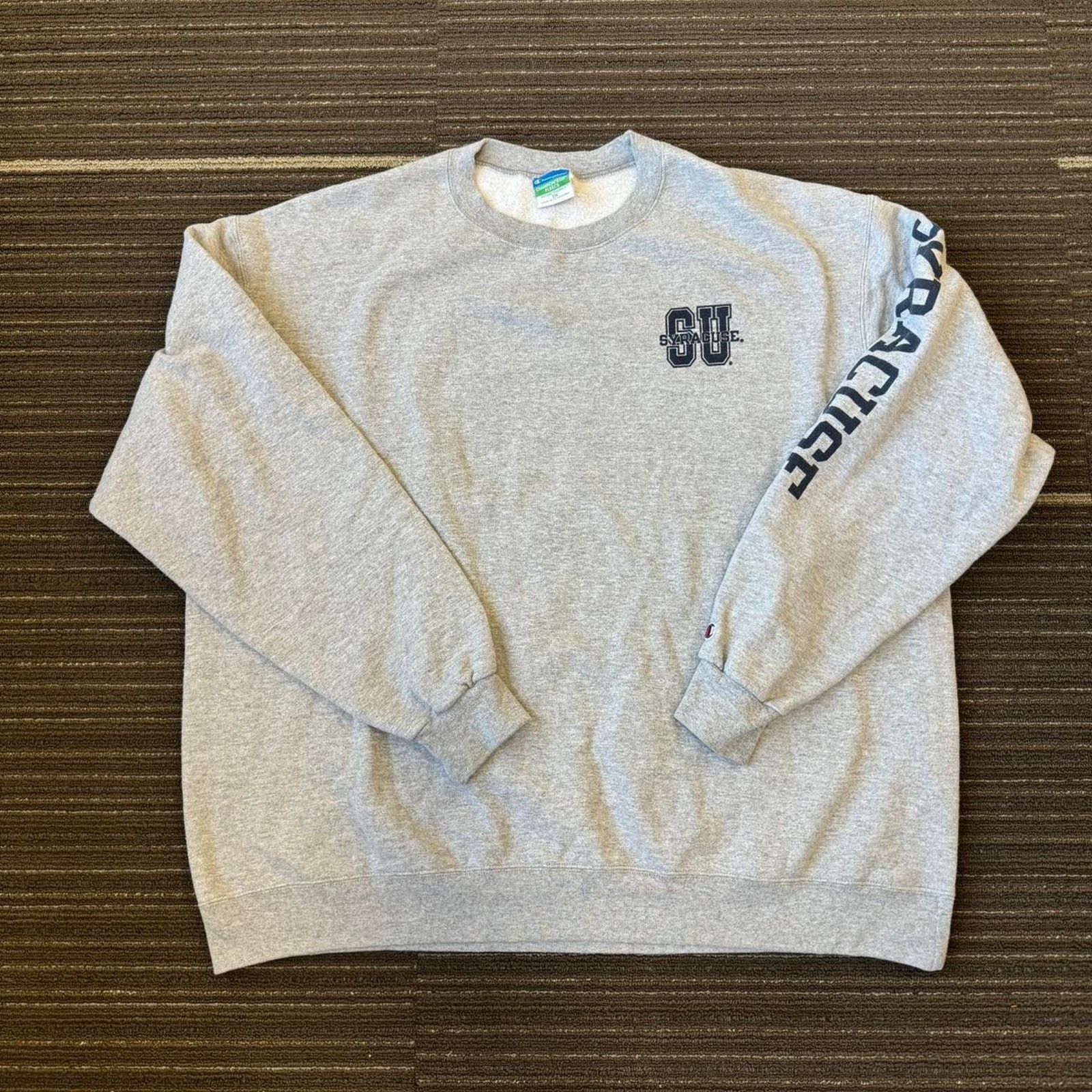 Champion 90s Champion Grey Syracuse University crewneck sweatshirt Size US XXL / EU 58 / 5 - 1 Thumbnail