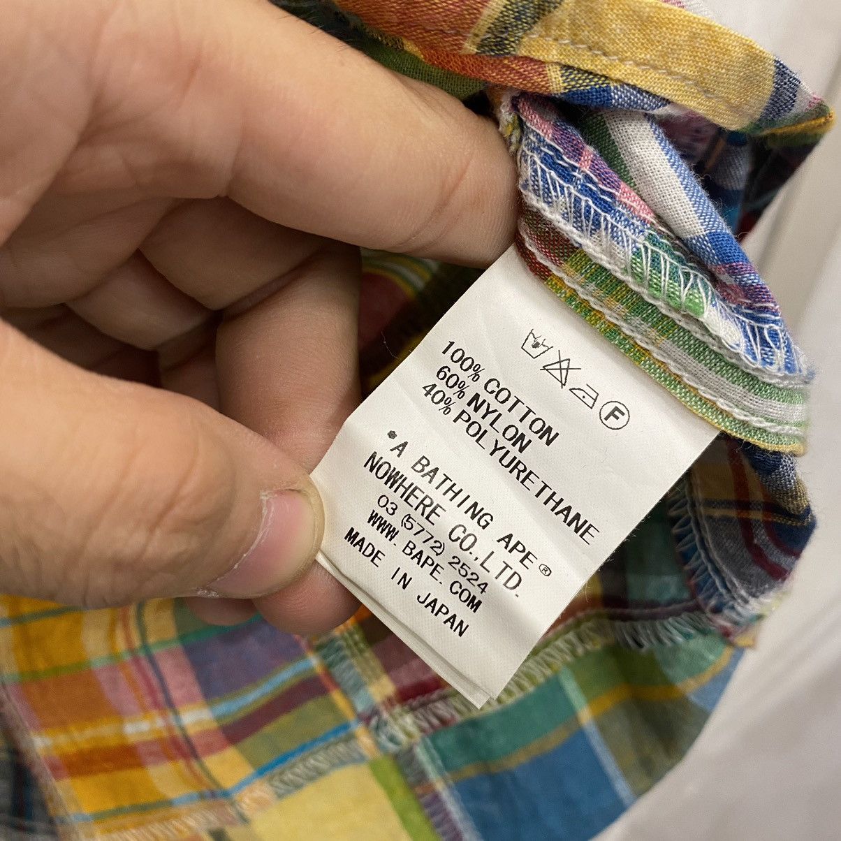 Bape Bape Point Logo Light Patchwork L/S Shirt Size US M / EU 48-50 / 2 - 6 Thumbnail