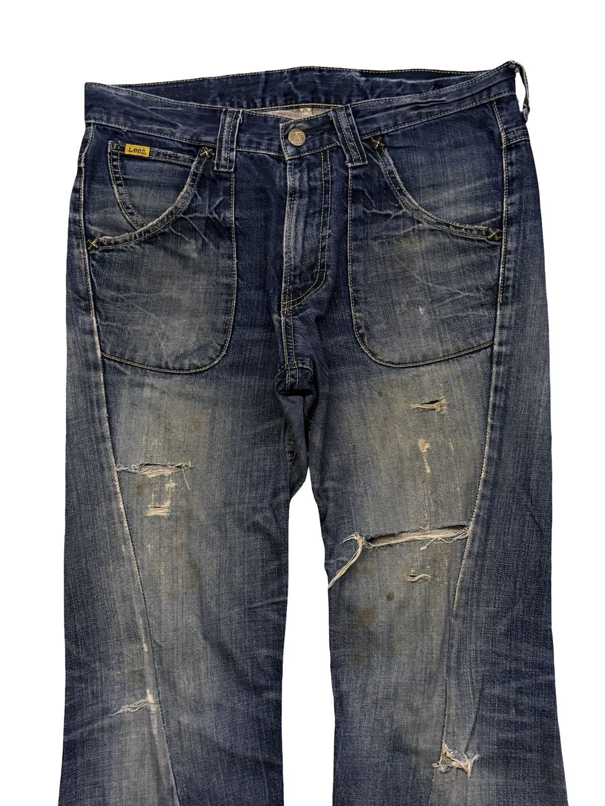 Lee Vintage Lee Riders Japan Bootcut Flare Denim Y2K | W32 Size US 32 / EU 48 - 4 Thumbnail