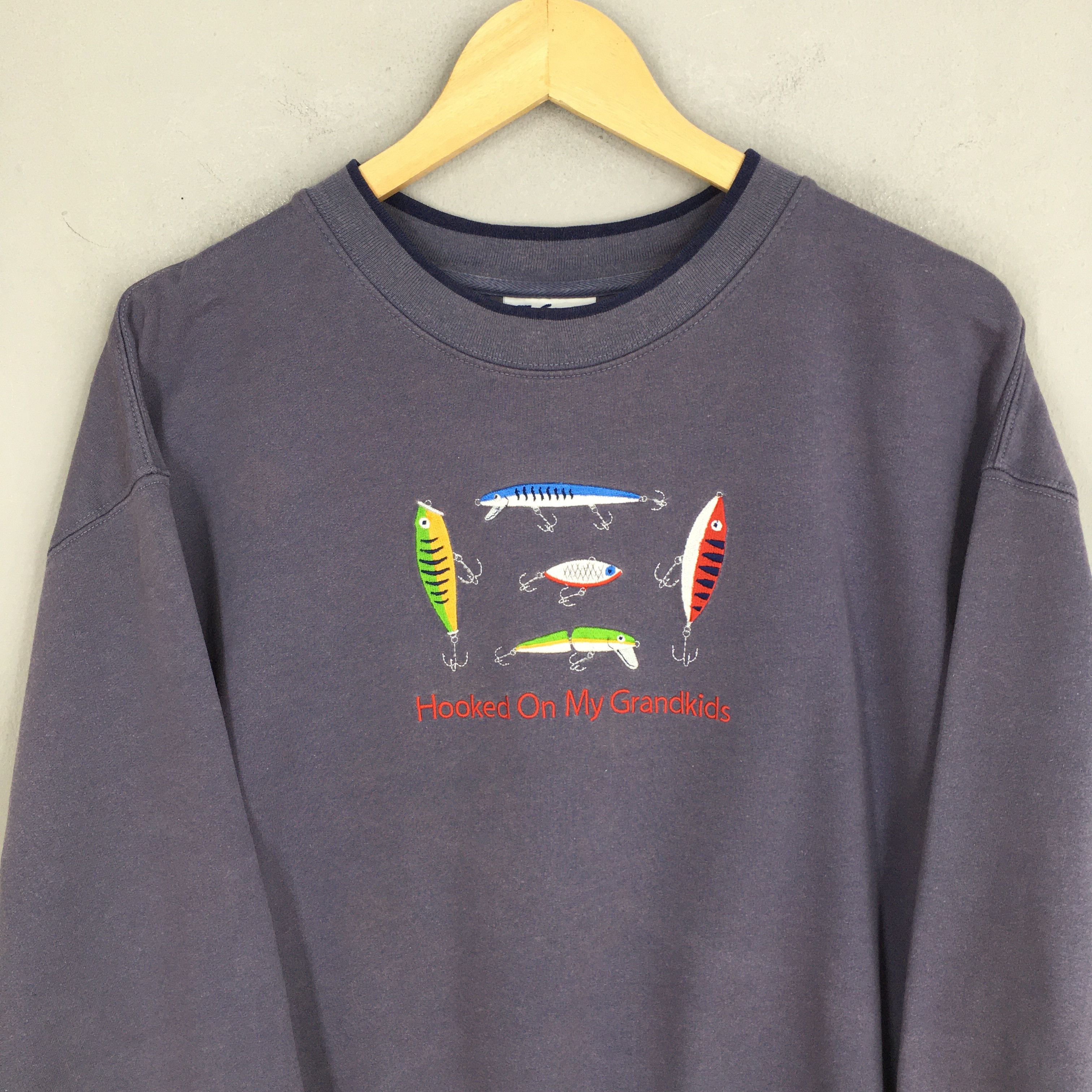 Equipment × Vintage Vintage Hooky Fishsing Equipment Sweatshirt Large Size US L / EU 52-54 / 3 - 2 Thumbnail