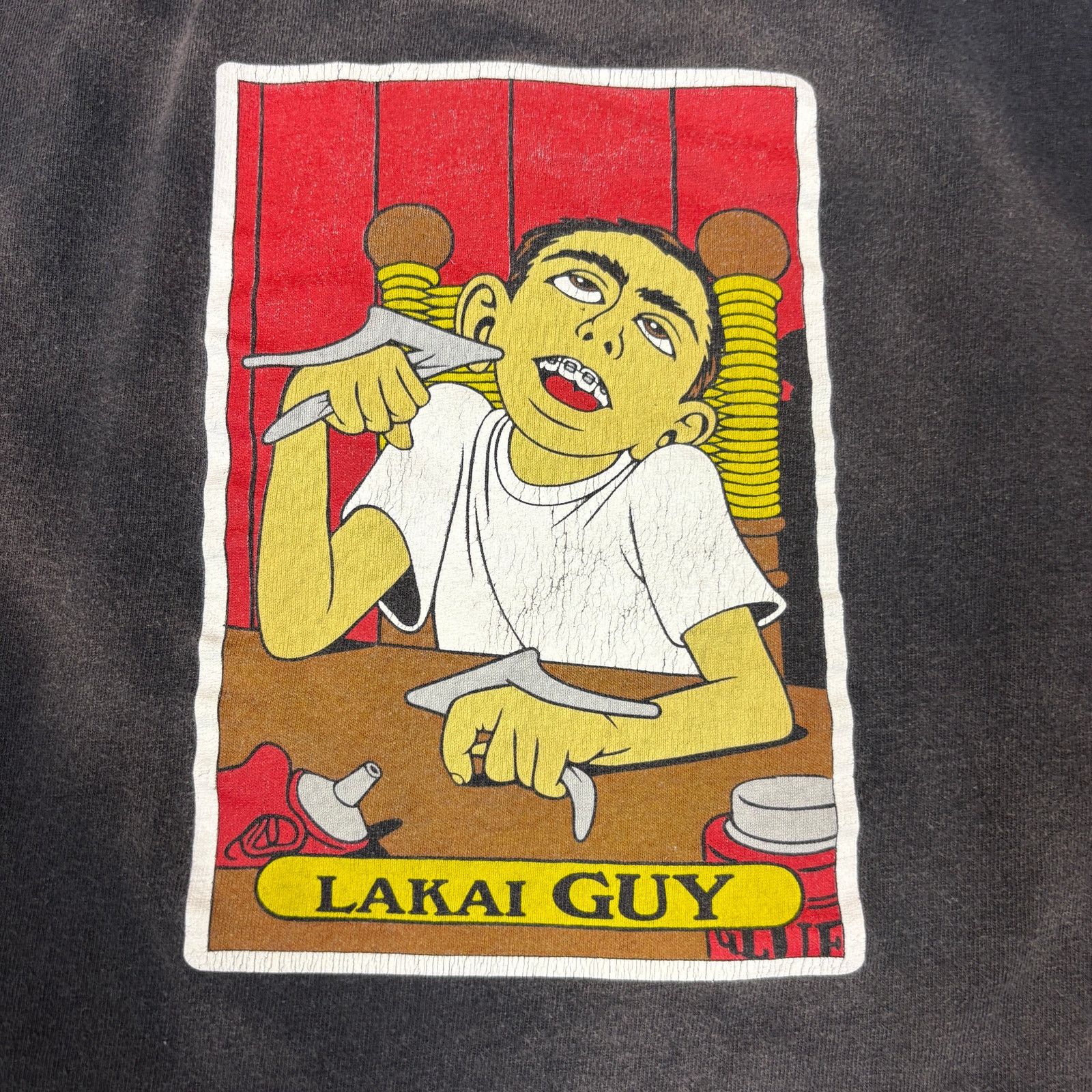 Lakai Lakai Skate Lakai Guy Graphic Faded T Shirt Men's Large Y2K Size US L / EU 52-54 / 3 - 5 Thumbnail