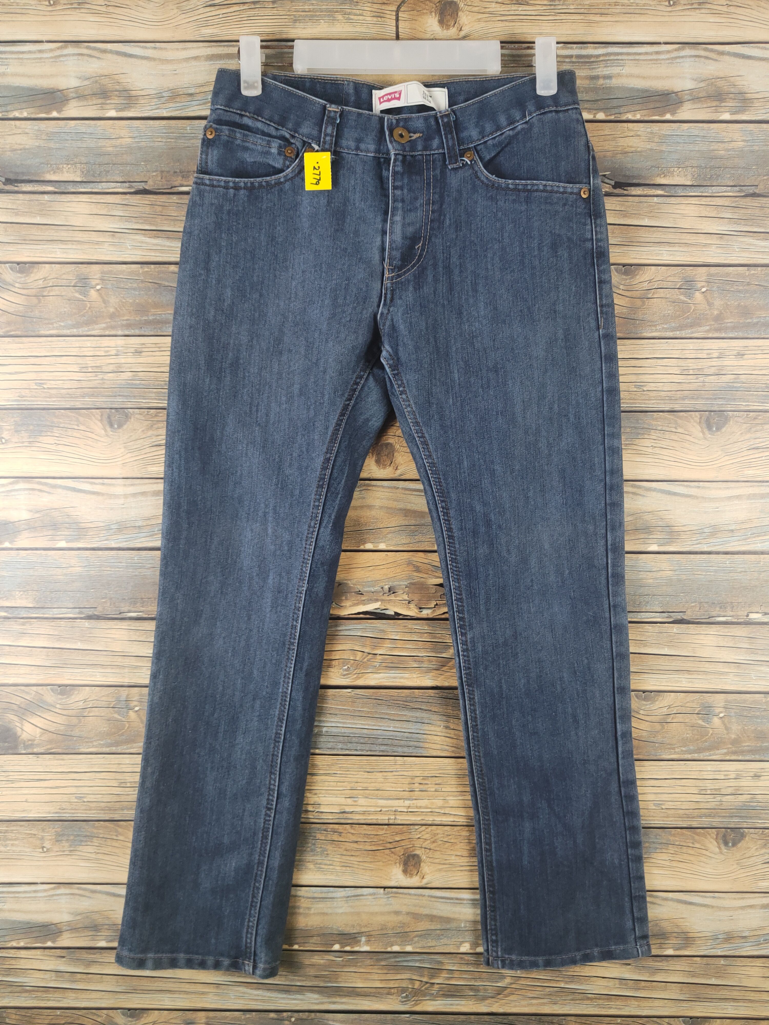 Levi's DL Levi's Dark Blue Distressed Ripped Jeans #2779 Size 28" / US 6 / IT 42 - 1 Thumbnail