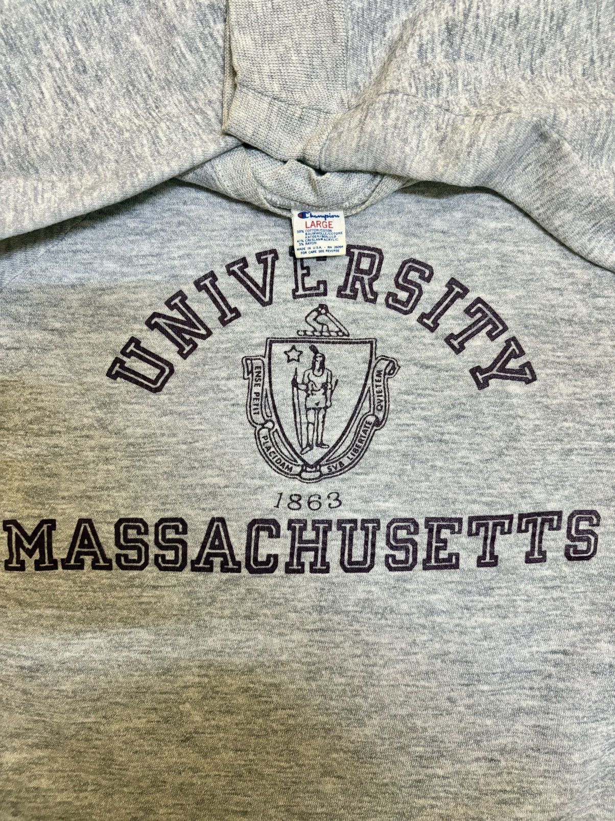 Champion Vintage 80s Champion University Massachusetts Sweatshirt Size US L / EU 52-54 / 3 - 2 Thumbnail
