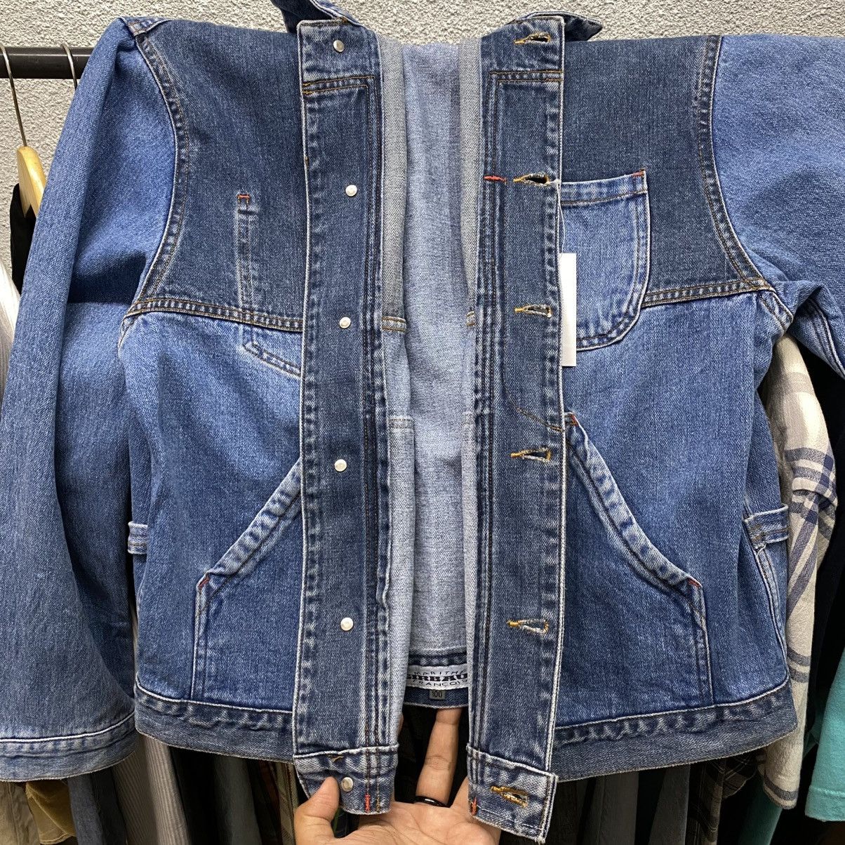 Marithe + Francois Girbaud Marithe et Francois Girbaud Denim Jacket Size US L / EU 52-54 / 3 - 4 Thumbnail