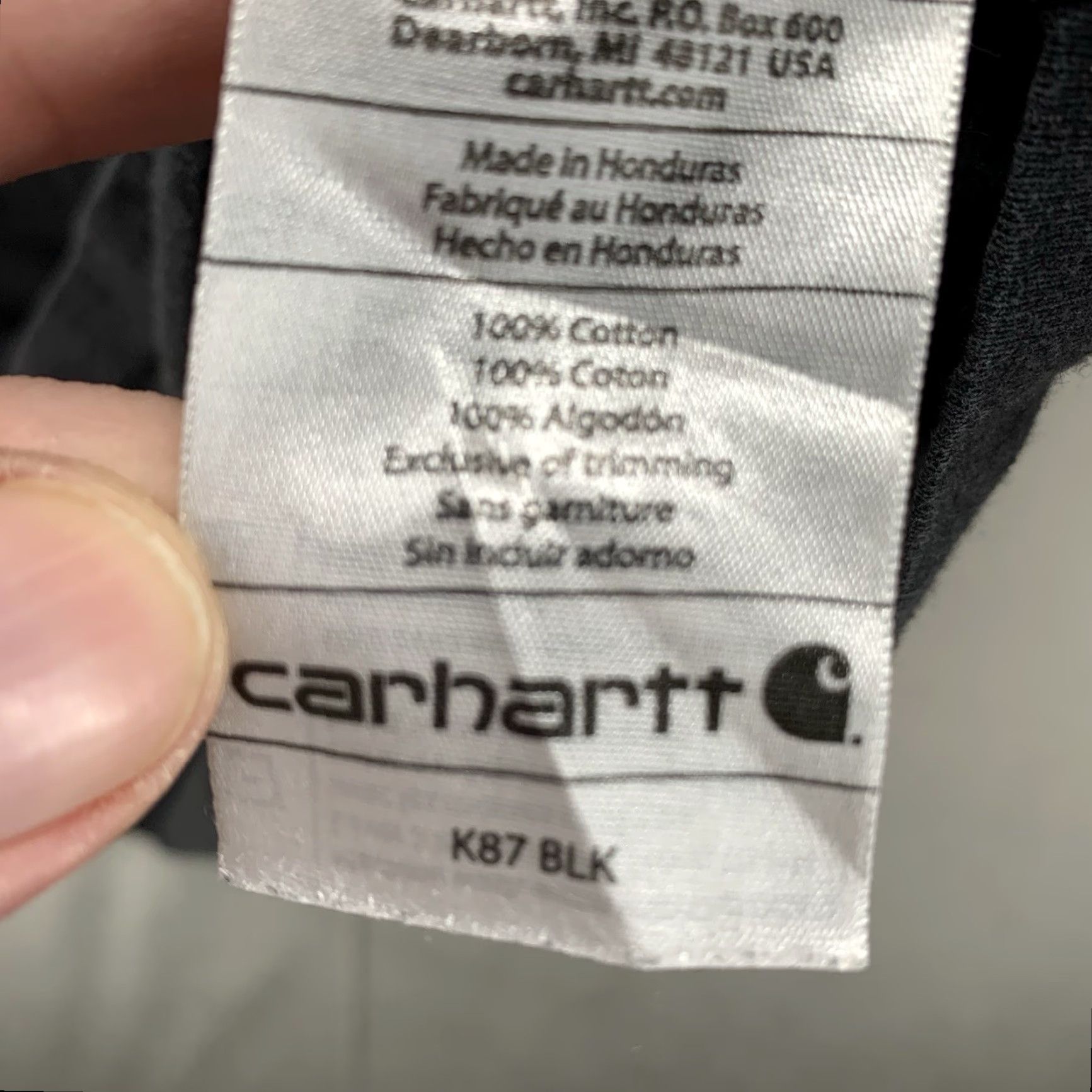 Carhartt Carhartt Mens 2XL T-Shirt Short Sleeve Crew Neck Solid Black Logo 2010s 2014 K87 Regular Fit Size US XXL / EU 58 / 5 - 7 Thumbnail