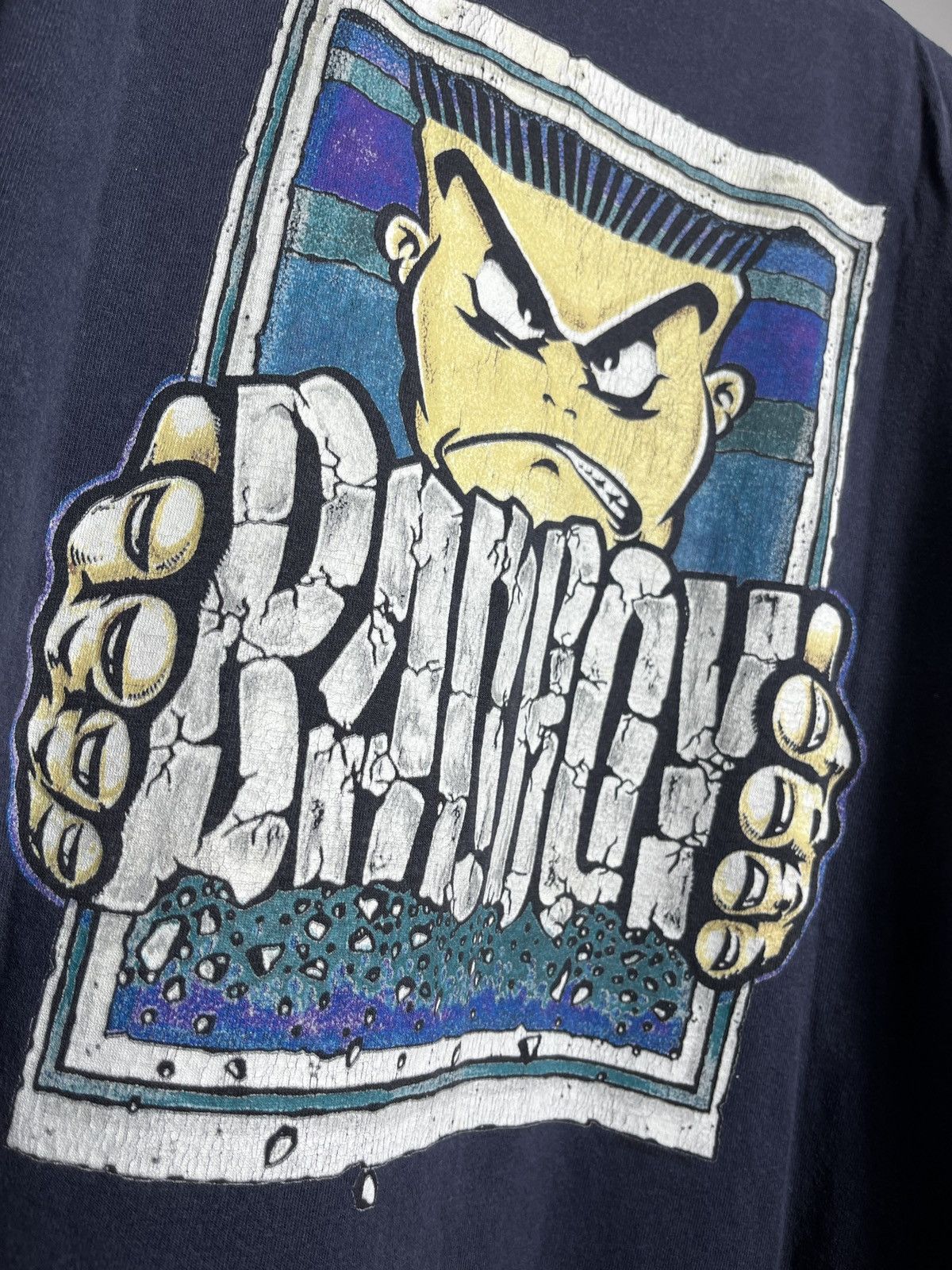 Band Tees bad boy 90s shirt vintage print mens blue skateboard LARGE Size US L / EU 52-54 / 3 - 8 Thumbnail