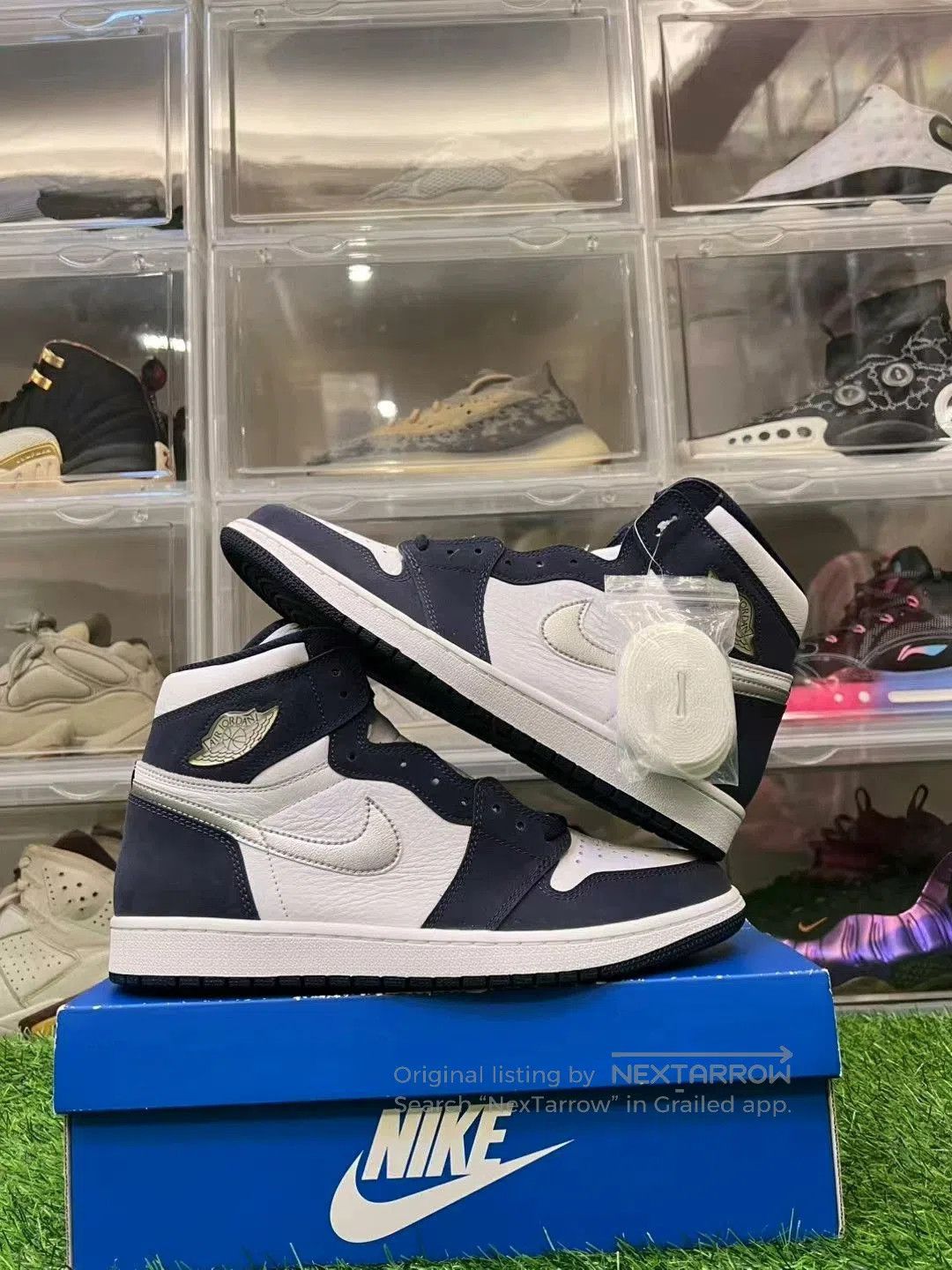 Adidas aj1 Japan Exclusive Midnight Blue Sneakers. Size US 11 / EU 44 - 3 Thumbnail