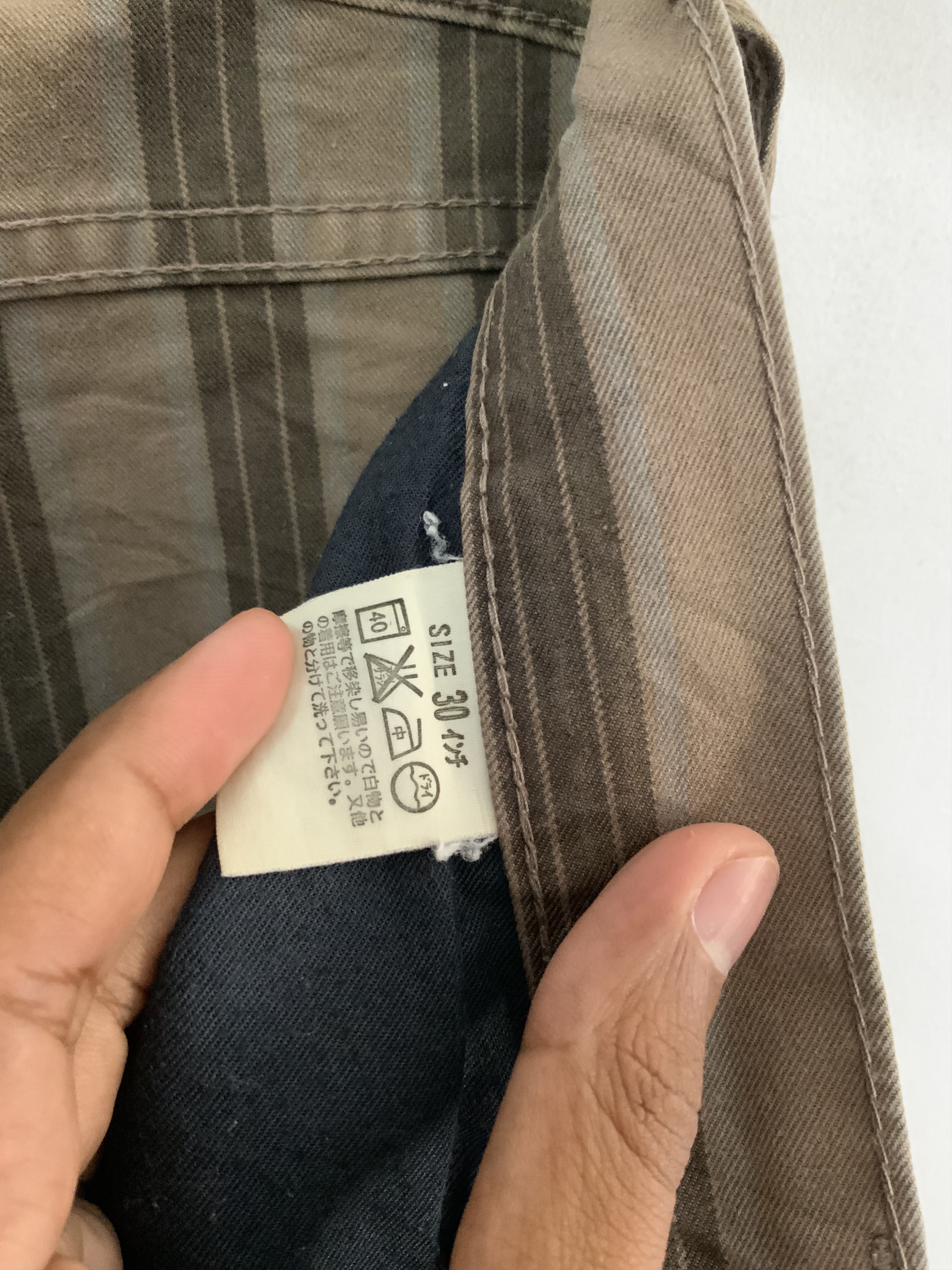 Japanese Brand Levi’s Striped Japan Made Avant Garde Pant Size US 30 / EU 46 - 11 Thumbnail