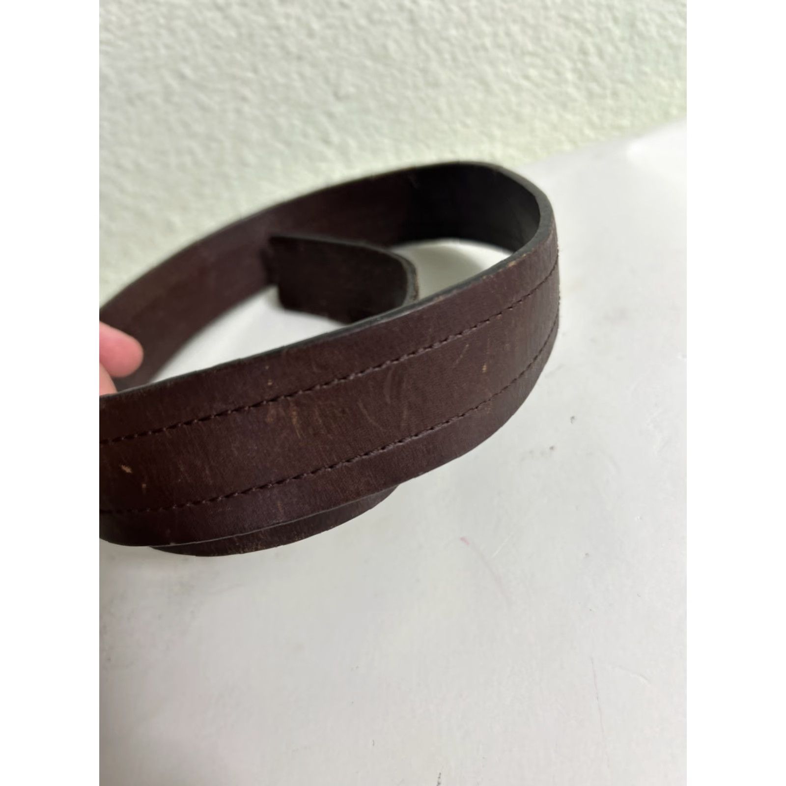 Hugo Boss HUGO BOSS Belt Leather Cow Skin Brown 30 Men Leather Belt Brown Hugo Boss Mens 30 Size 30 - 5 Thumbnail