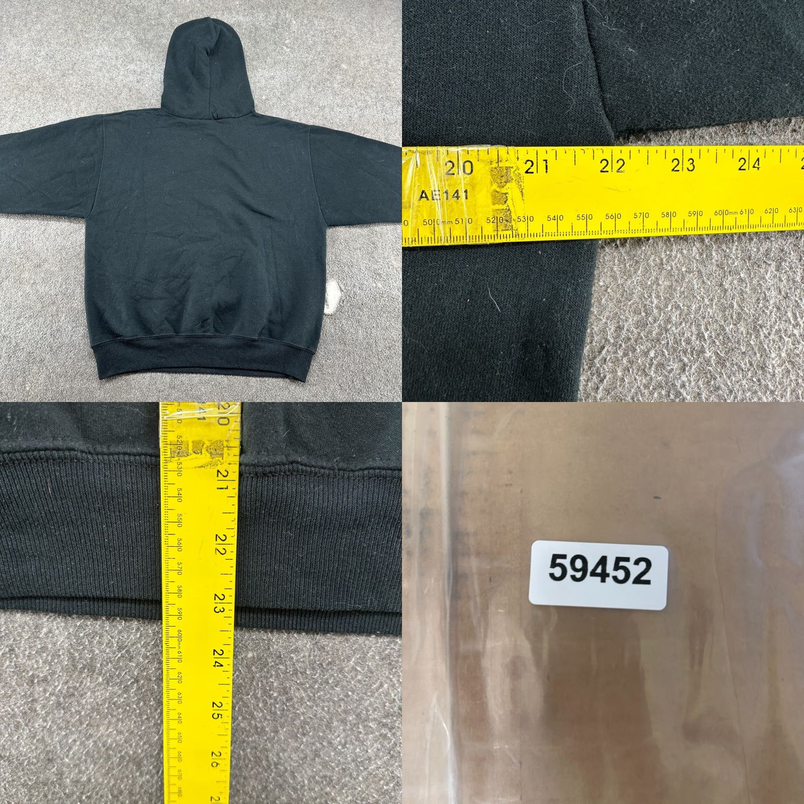 Jerzees VINTAGE Jerzees Hoodie Mens M Black Pullover Gothic Metal Slayer Y2K Size US M / EU 48-50 / 2 - 8 Thumbnail