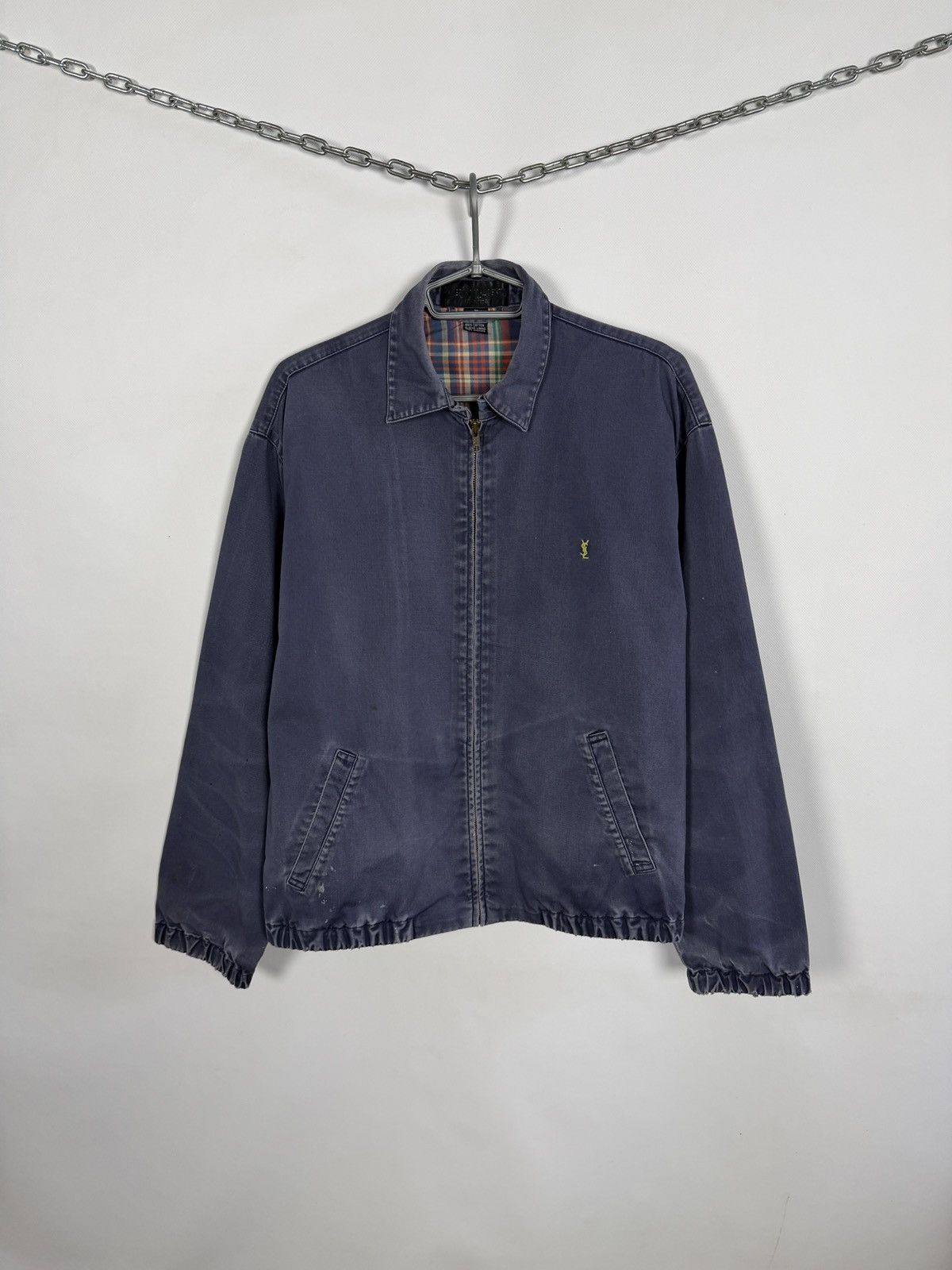 Vintage Yves Saint Laurent Jacket Workwear Distressed Size M