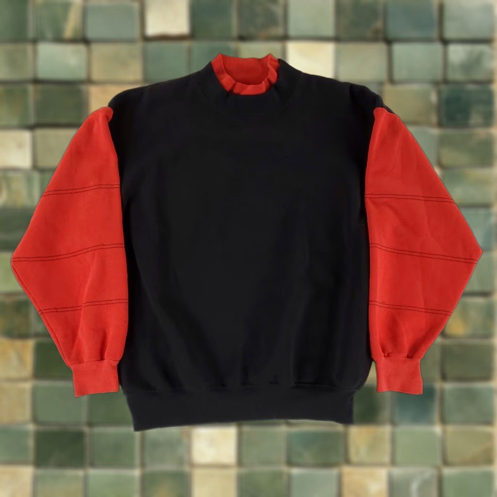 Doublet VINTAGE Dodger Sweatshirt Men M Black Red 90s Double Crew Neck Pullover, Crew Neck, Won’t include extra words Size US M / EU 48-50 / 2 - 1 Thumbnail