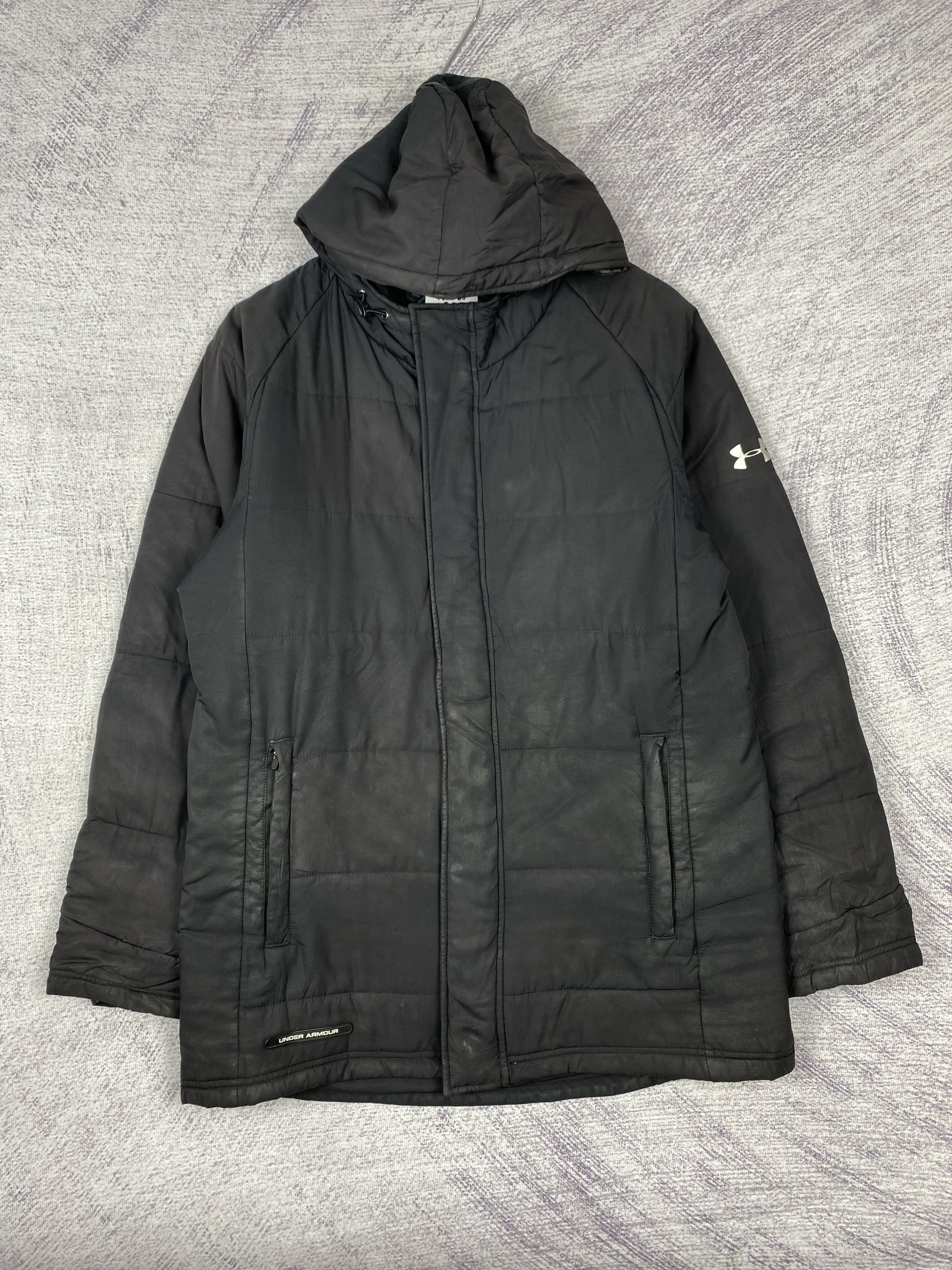 Under Armour Vintage Under Armour Hoodie Zip Up Puffer Jacket Size US S / EU 44-46 / 1 - 1 Thumbnail