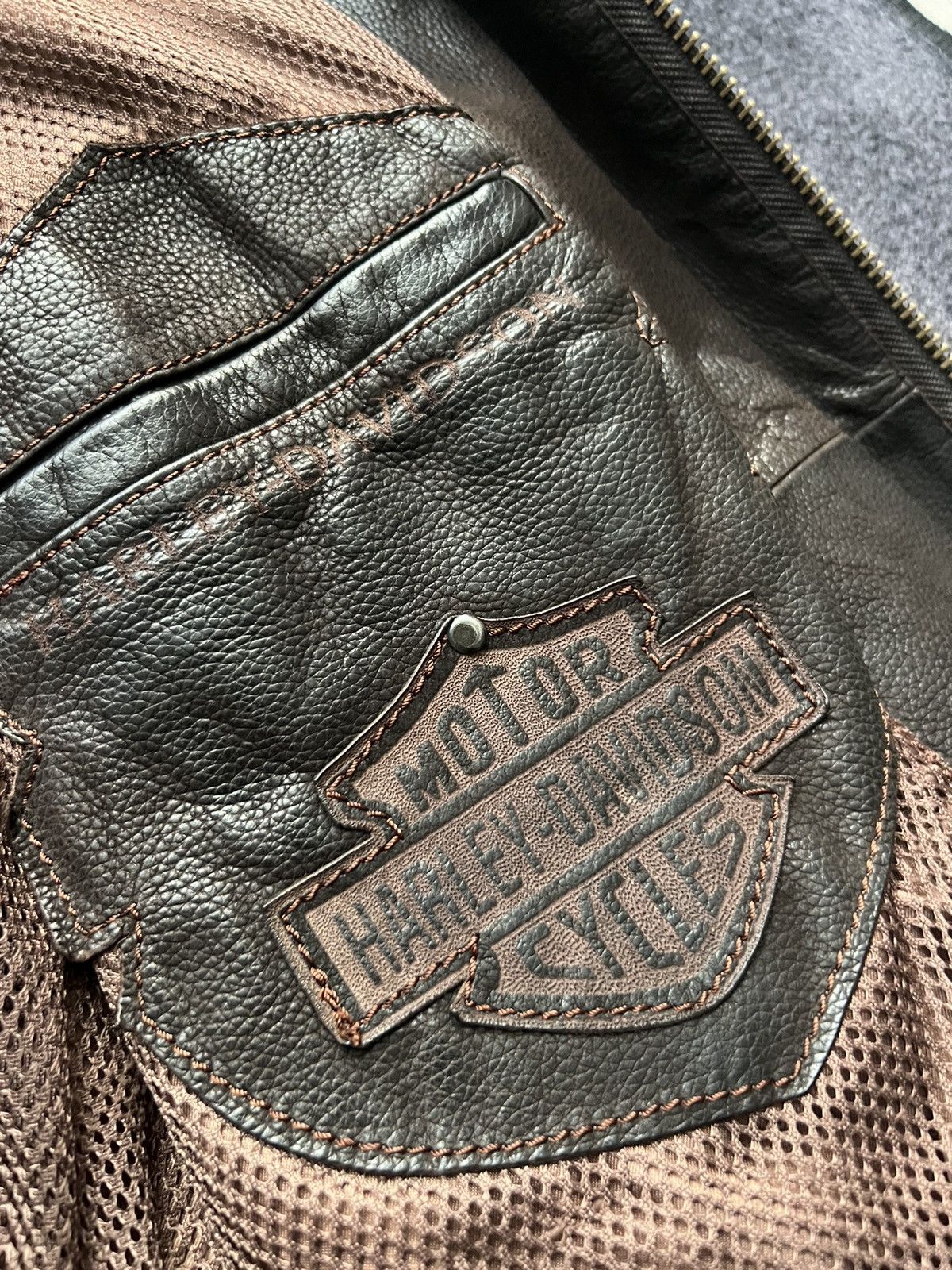 Harley Davidson × Vintage Vintage Rare Harley Davidson Faded motorcyle Jacket Size US XL / EU 56 / 4 - 8 Thumbnail