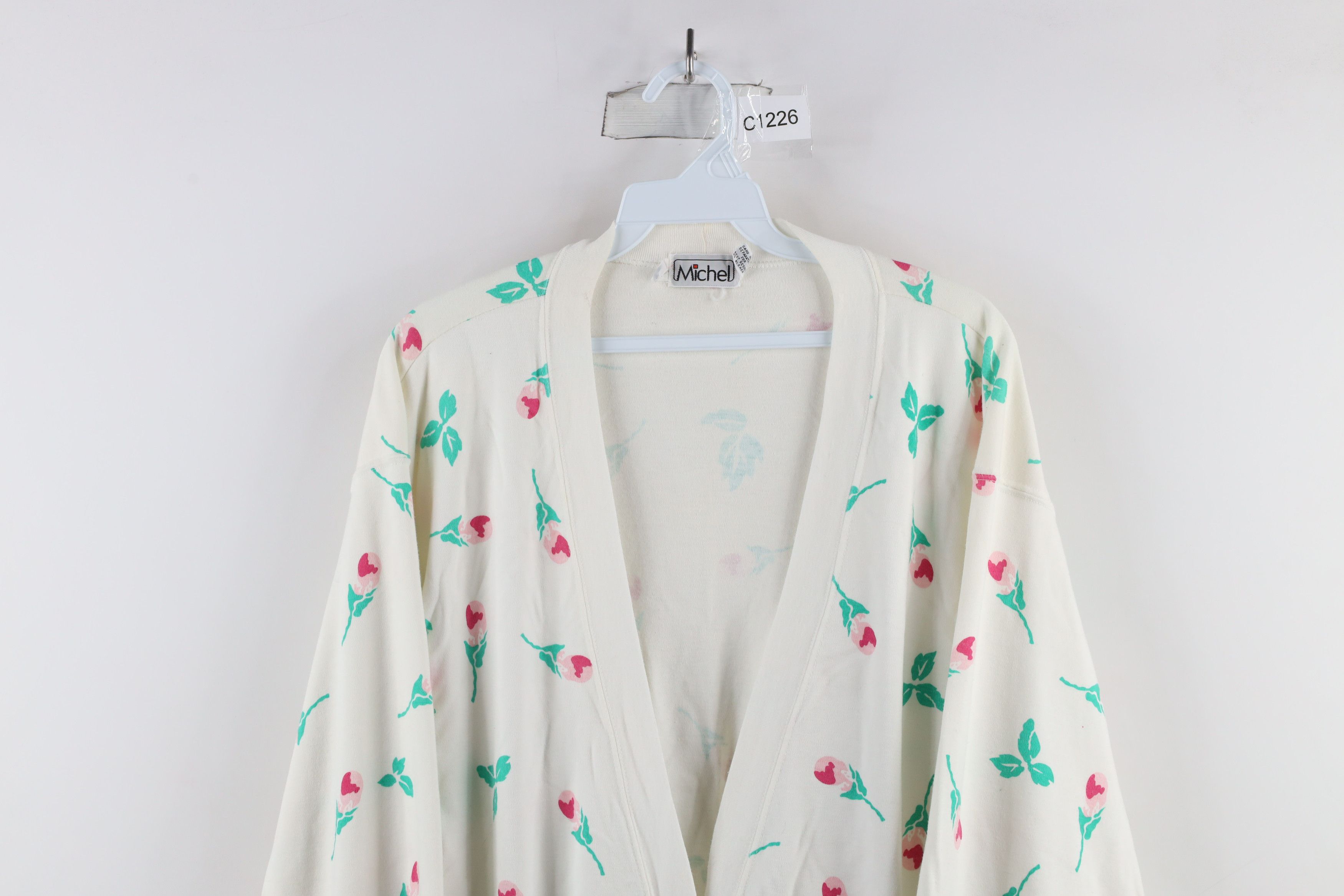 Vintage Vintage 90s Country Primitive Flower Cardigan Sweater Size M / US 6-8 / IT 42-44 - 2 Thumbnail