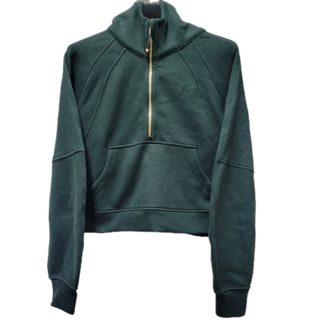 Lululemon Lululemon Scuba Oversized Funnel Half-Zip Mint Green Gold Zi Size M / US 6-8 / IT 42-44 - 3 Thumbnail