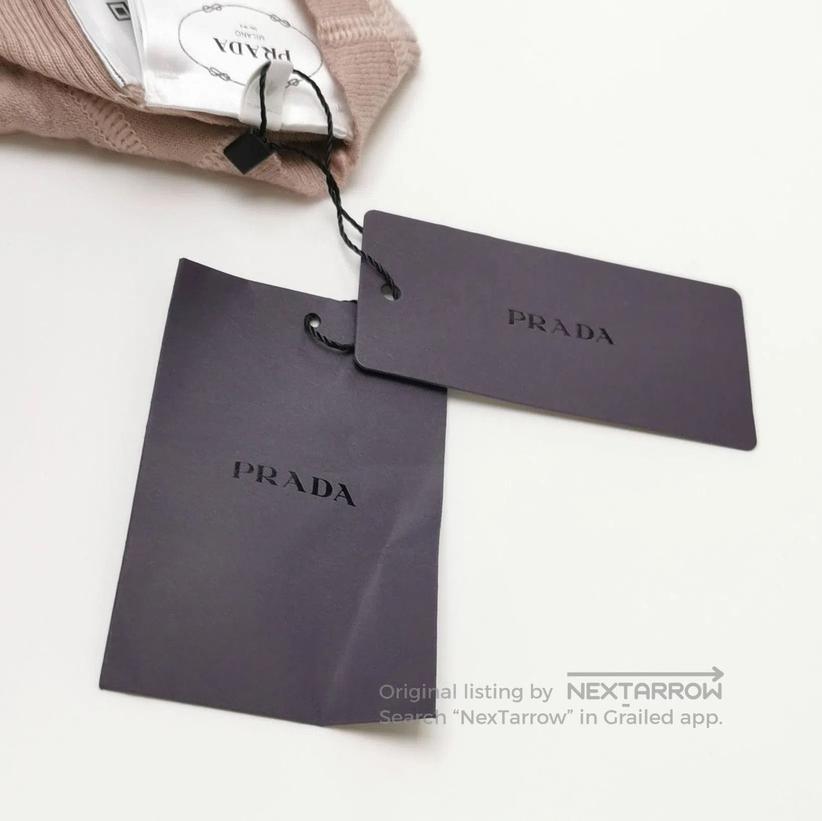 Prada Prada Cashmere Logo Long Sleeve Knit Top . Size M / US 6-8 / IT 42-44 - 4 Thumbnail