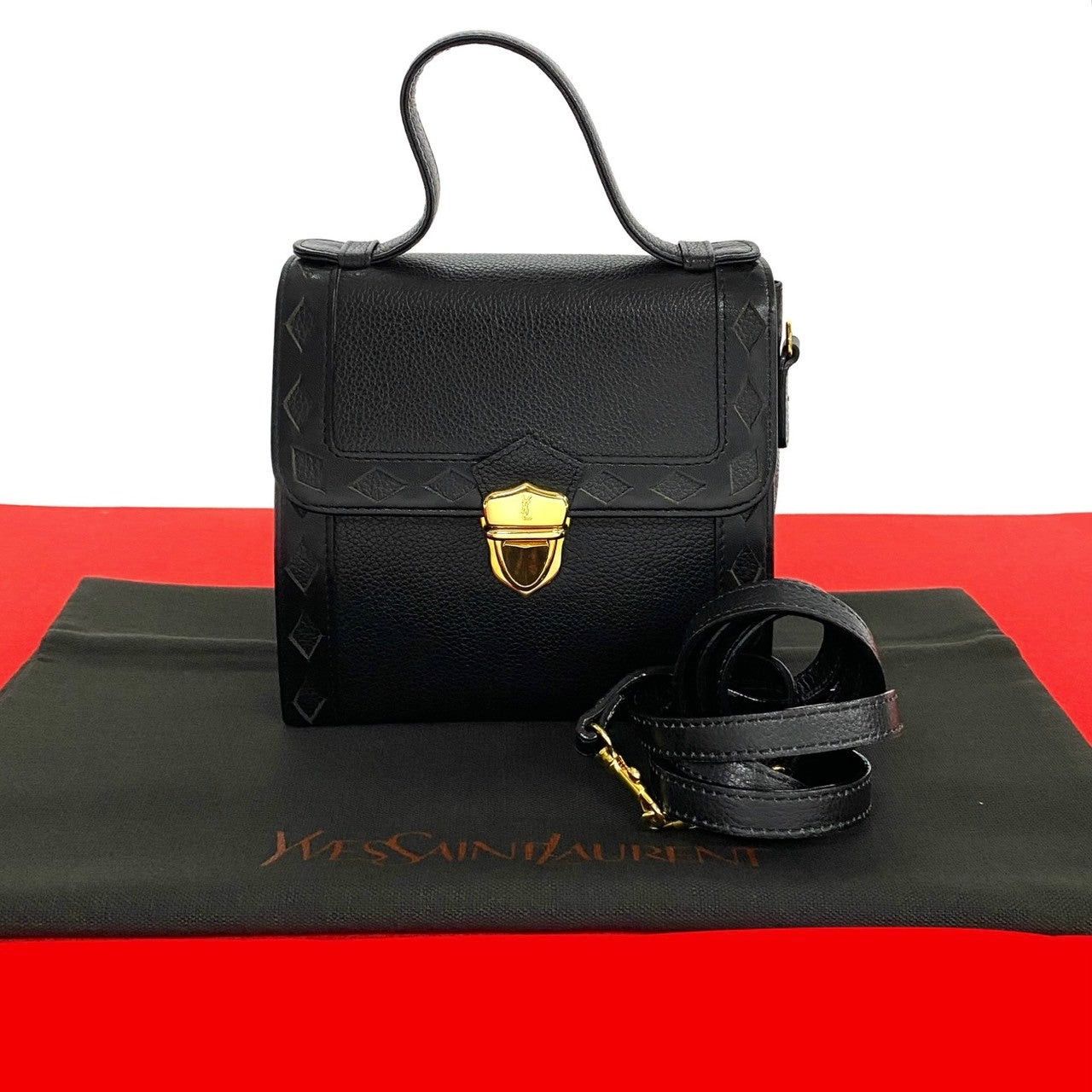 Yves Saint Laurent Yves Saint Laurent Shoulder Bag Black Leather Size ONE SIZE - 1 Thumbnail