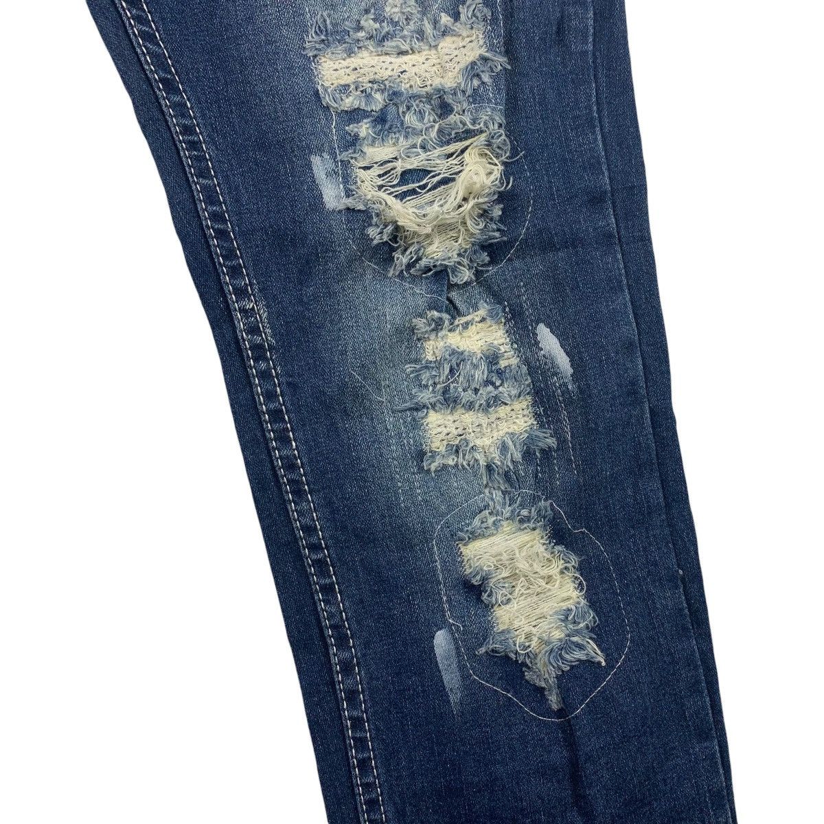 If Six Was Nine × Japanese Brand CAVARIA Distressed skinny jeans Size 31" - 10 Thumbnail