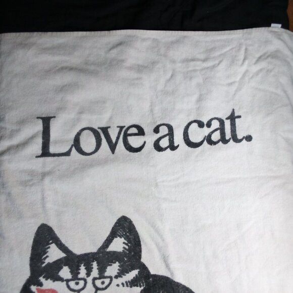 Vintage Kliban Cat Love A Cat. Beach Towel 35x64 Size ONE SIZE - 6 Thumbnail