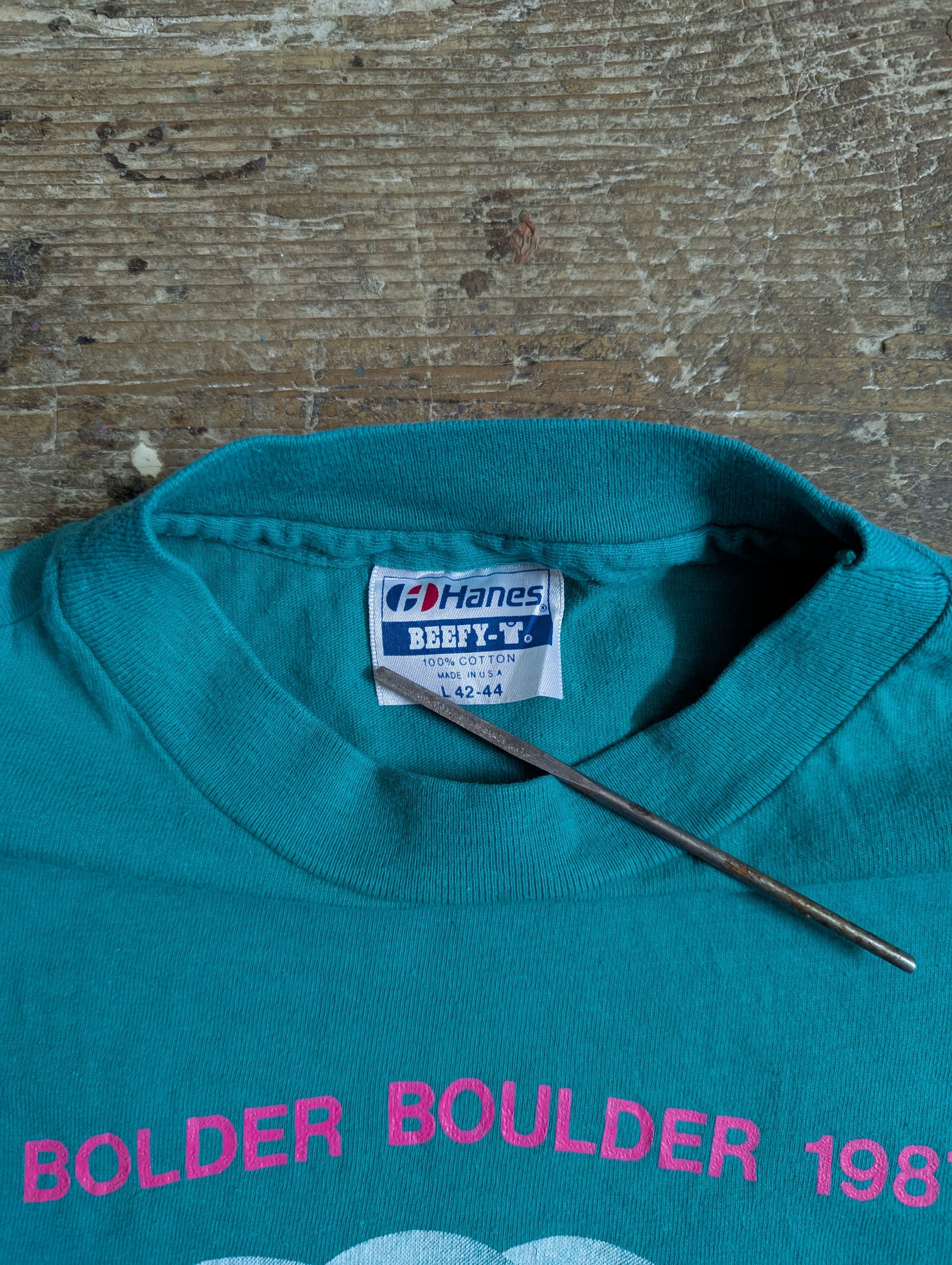 Vintage 1987 Bolder Boulder Memorial Day T Shirt Size US M / EU 48-50 / 2 - 4 Thumbnail