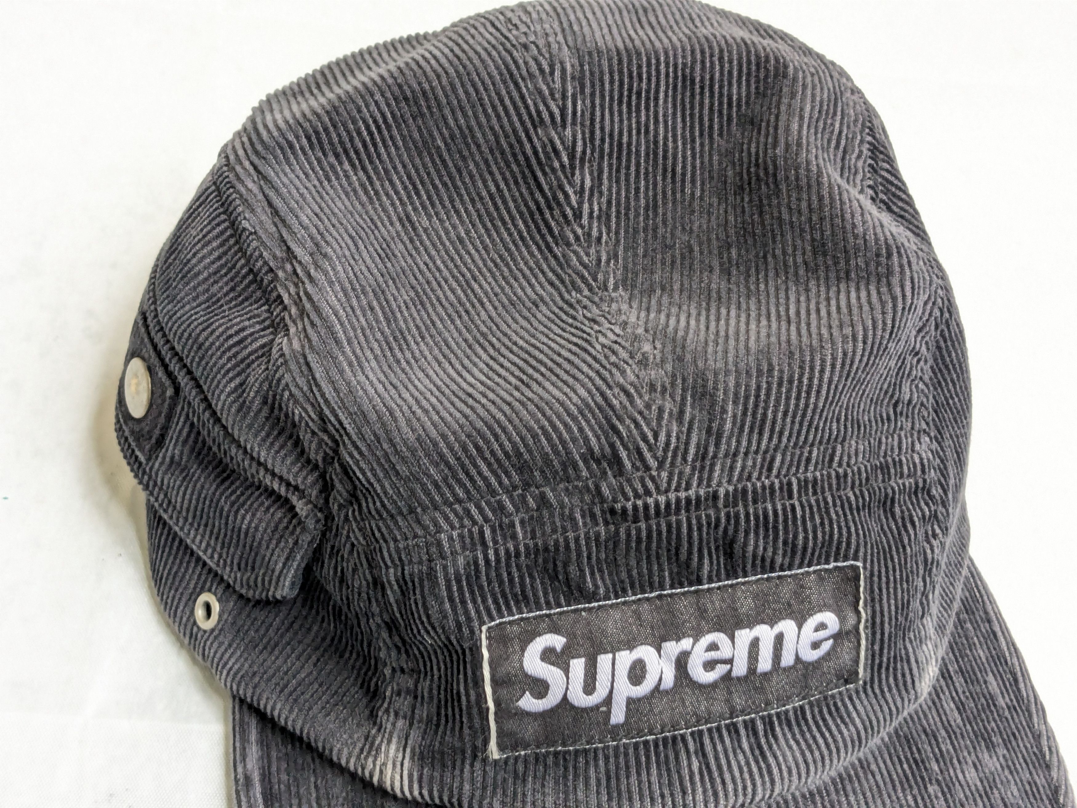 Supreme Supreme Corduroy Pocket Camp Cap Black Bogo Box Logo Size ONE SIZE - 5 Thumbnail