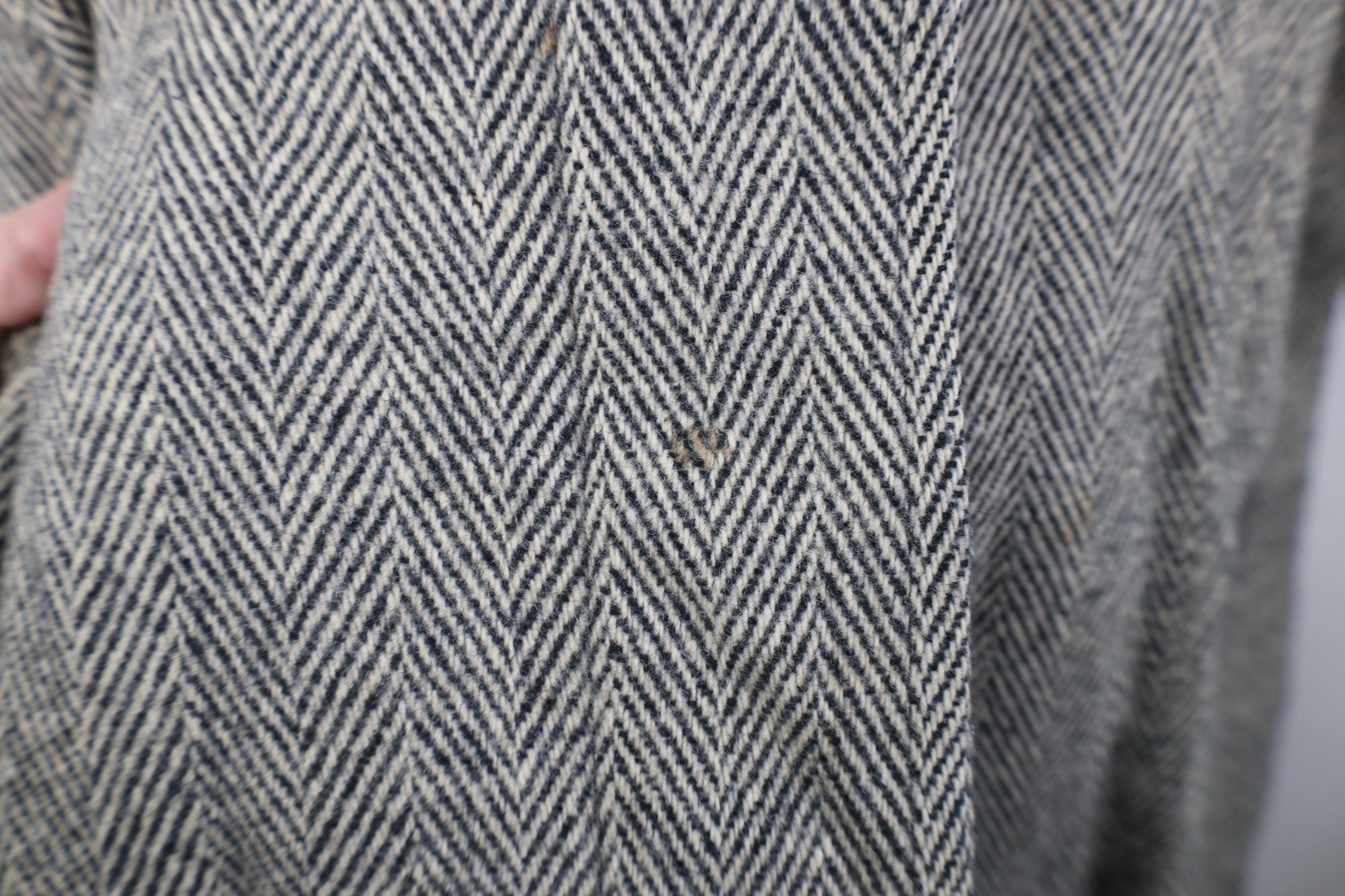 Vintage Vintage 70s Streetwear Heavy Wool Herringbone Jacket USA Size XXL / US 16-18 / IT 52-54 - 5 Thumbnail
