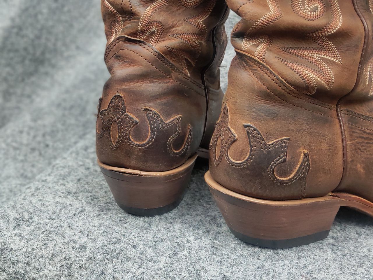 Boulet Vintage Boulet Canada Made Brown Western Cowboy W Boots Size US 7.5 / IT 37.5 - 13 Thumbnail