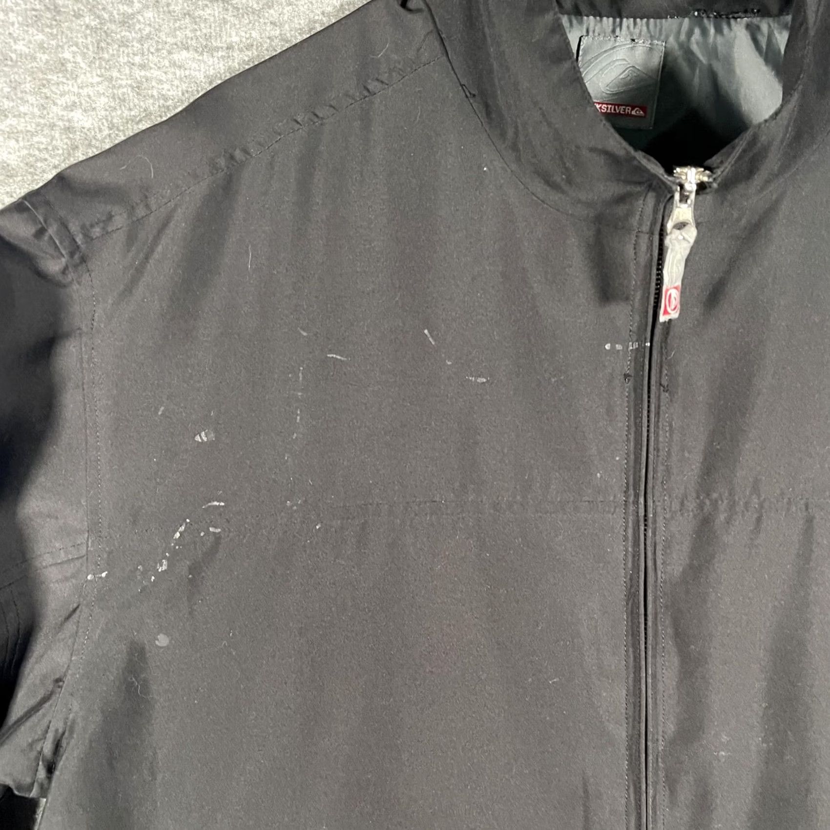 Quiksilver VINTAGE Quiksilver Jacket Mens XL Black Full Zip Lightweight Windbreaker Surf Casual Mens XL Black Size US XXL / EU 58 / 5 - 7 Thumbnail