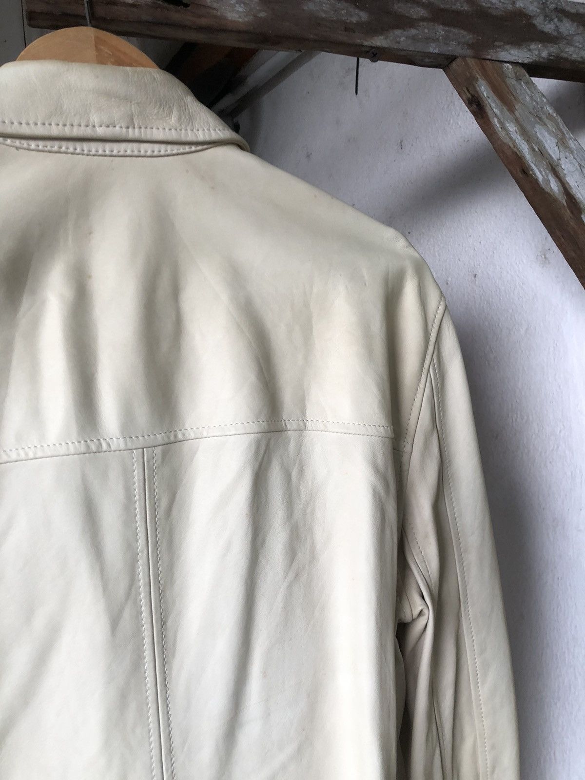 J.Lindeberg Vintage J. Lindebert Distressed Lamb Skin Leather Jacket Size US M / EU 48-50 / 2 - 8 Thumbnail
