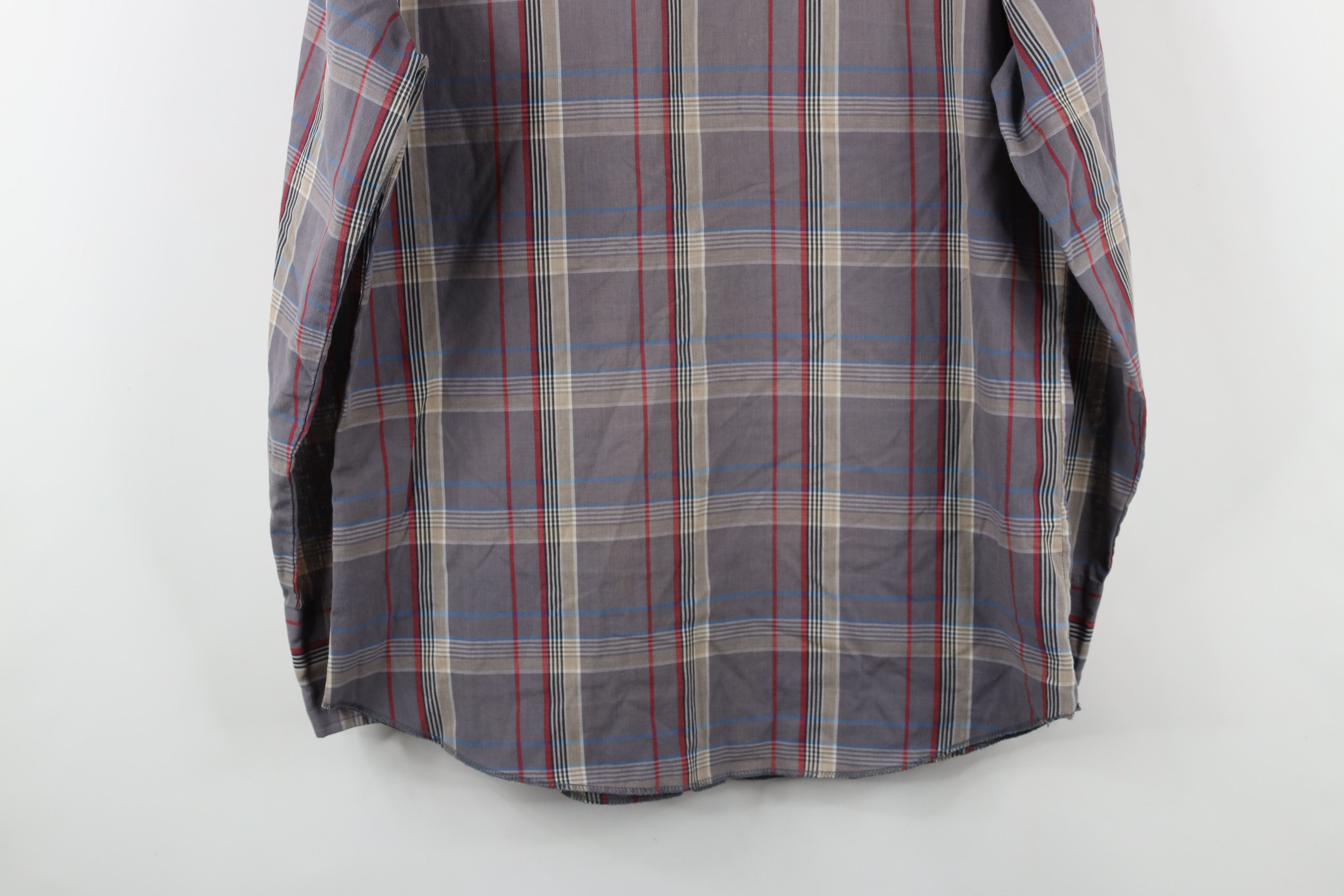 Vintage × Wrangler Vintage 90s Wrangler Western Cowboy Snap Button Shirt Plaid Size US L / EU 52-54 / 3 - 11 Thumbnail