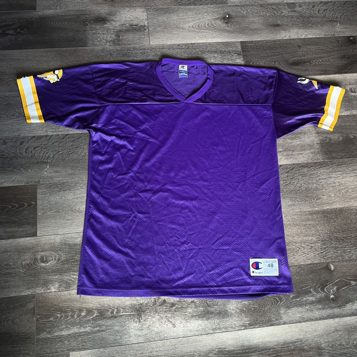 NFL Vintage 1990s Champion NFL Minnesota Vikings Warm Up Jersey Size US XL / EU 56 / 4 - 1 Thumbnail