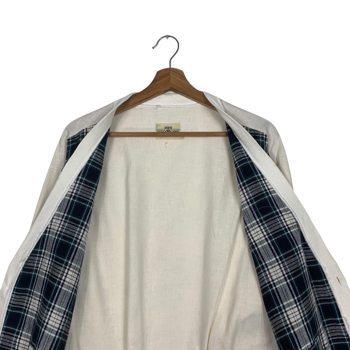 Japanese Brand UNIVERSITY SHOP Ivy Club Checked Cardigan #1805-C16 Size US L / EU 52-54 / 3 - 12 Thumbnail