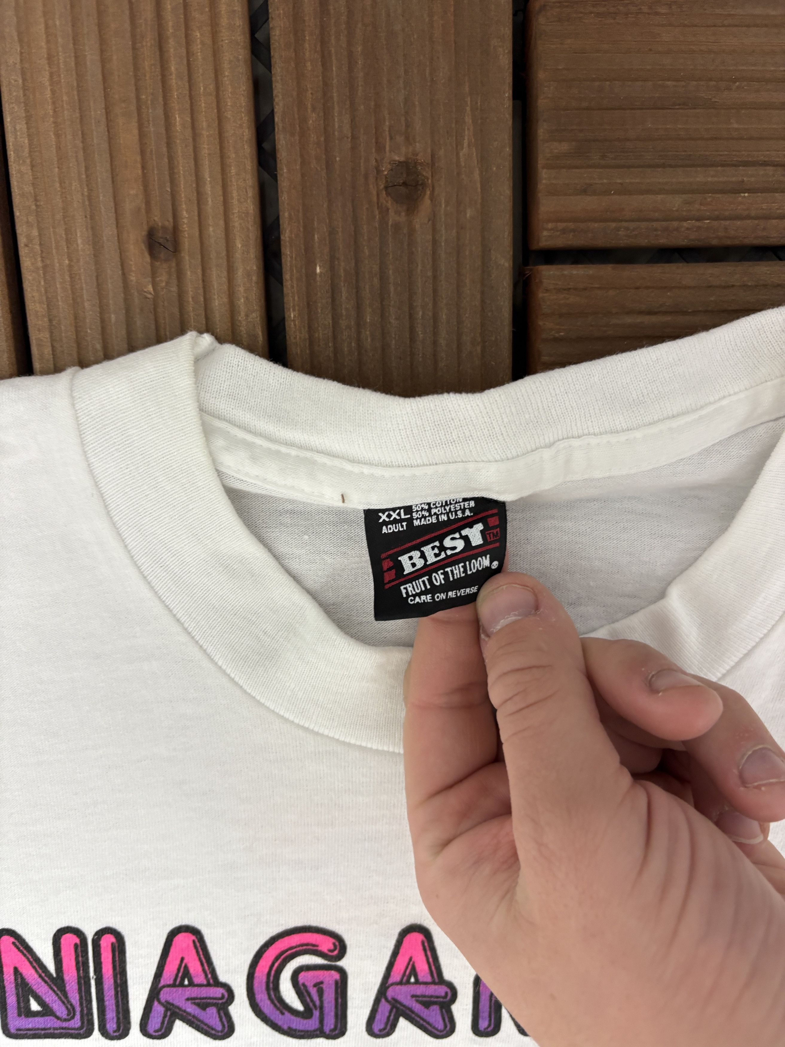 Vintage Niagara '95 Auto Swap Car Shows Vintage White T-Shirt Tee Size US XXL / EU 58 / 5 - 6 Thumbnail