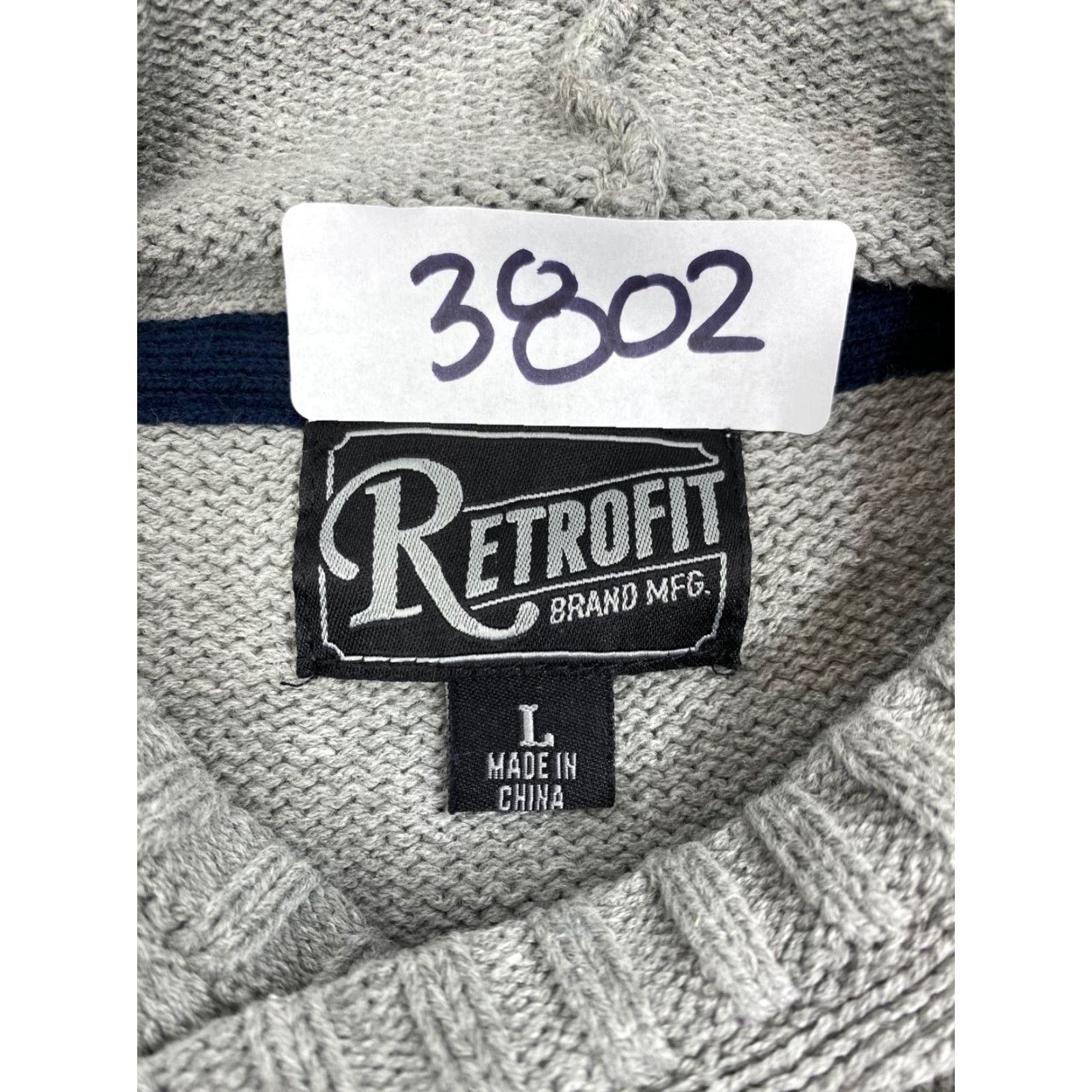 Vintage Retrofit Mens Hoodie Winter Beach Gray L Size US L / EU 52-54 / 3 - 3 Thumbnail