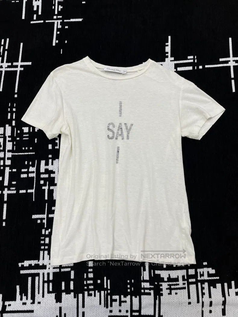 Dior Dior White personalised label letter short sleeve Size XS / US 0-2 / IT 36-38 - 1 Thumbnail