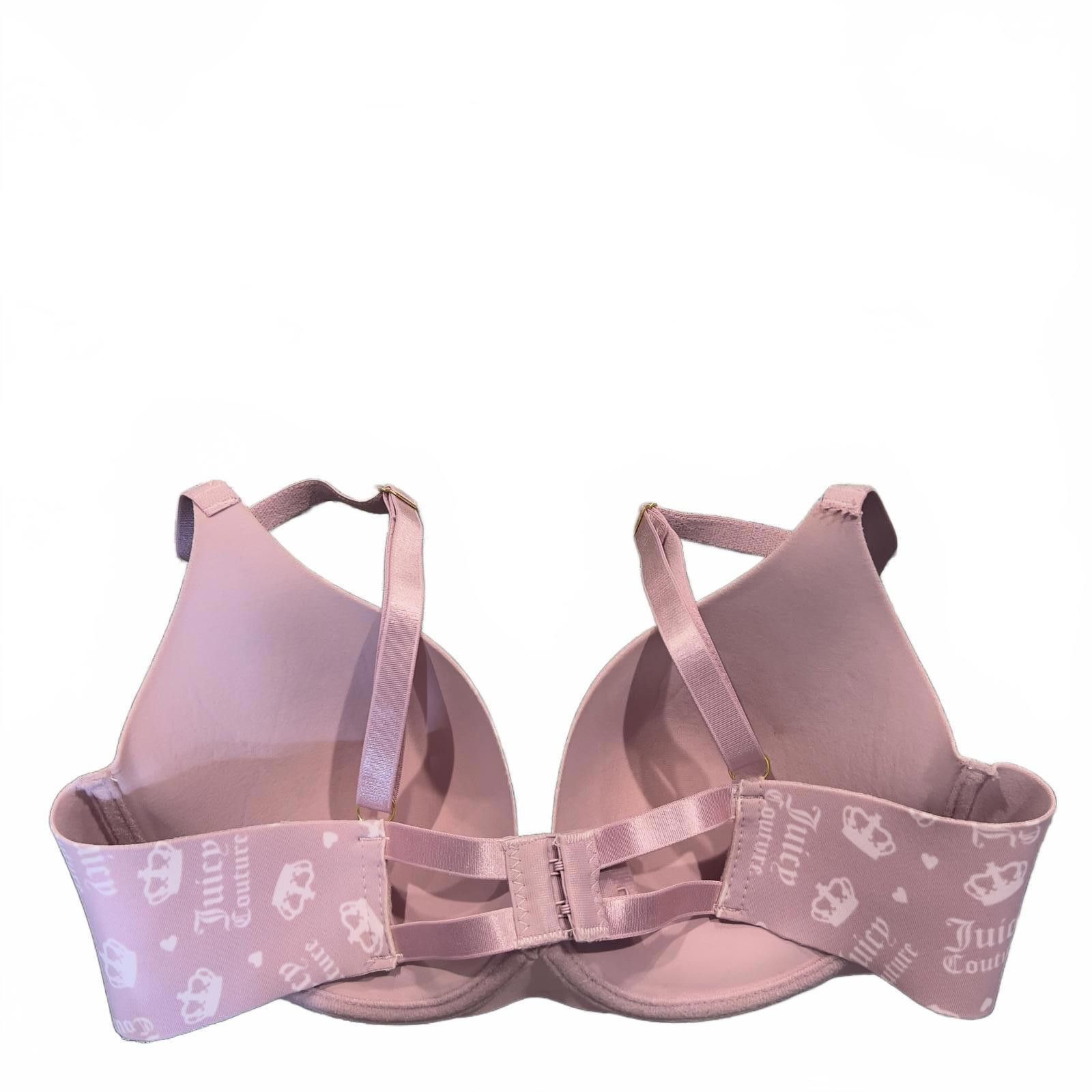 Juicy Couture NWT Juicy Couture Pink Logo Print Bra Size ONE SIZE - 3 Thumbnail