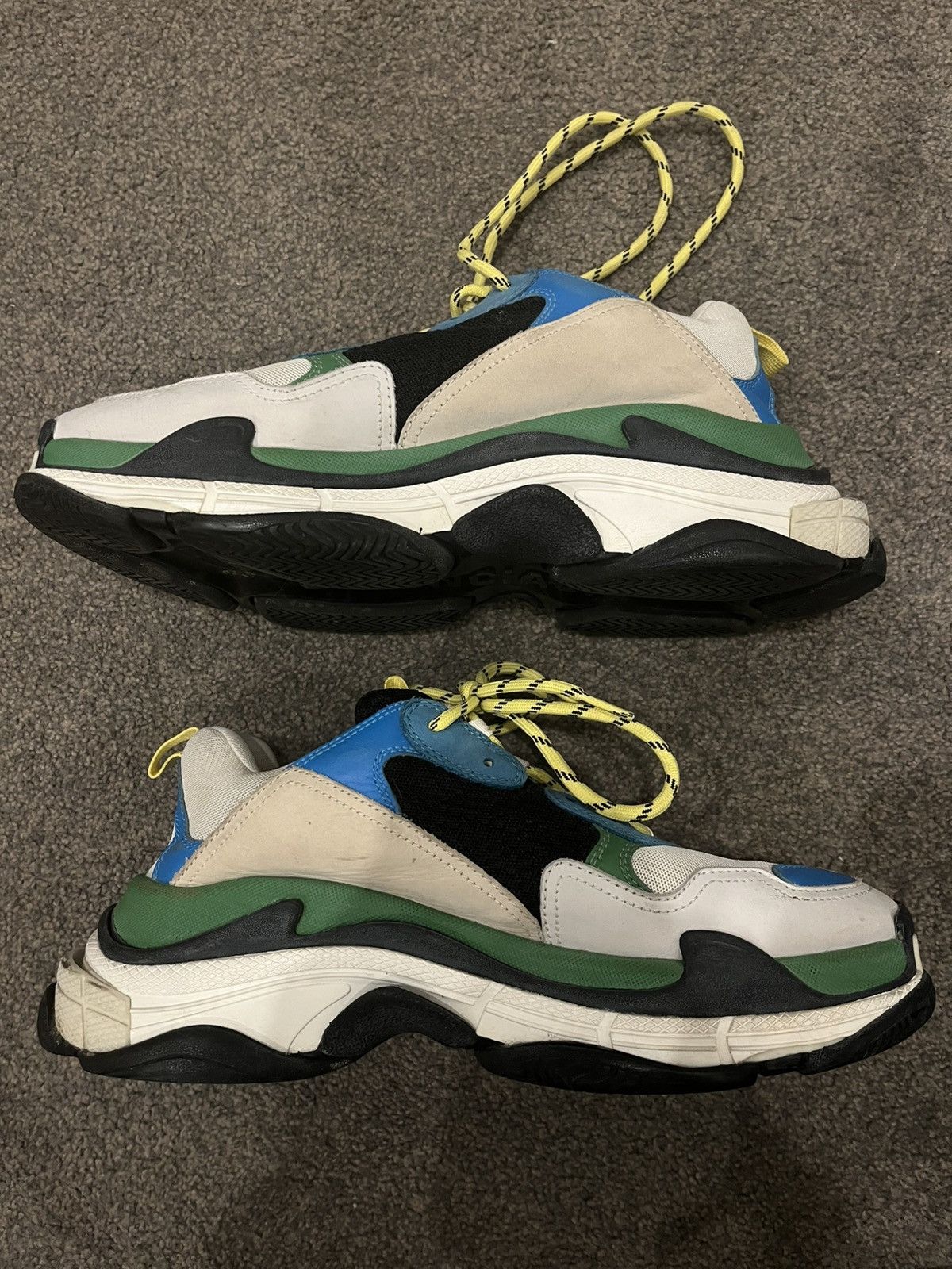 Balenciaga Balenciaga Triple S “Light Grey Blue Green” Size US 11 / EU 44 - 2 Thumbnail