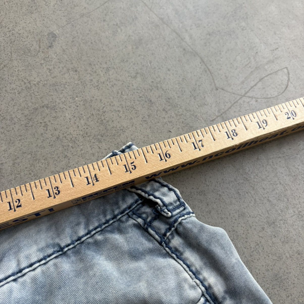 True Religion × Vintage Y2K True Religion Jean Shorts Cropped Grunge Fit 31" Jorts Size US 31 - 10 Thumbnail