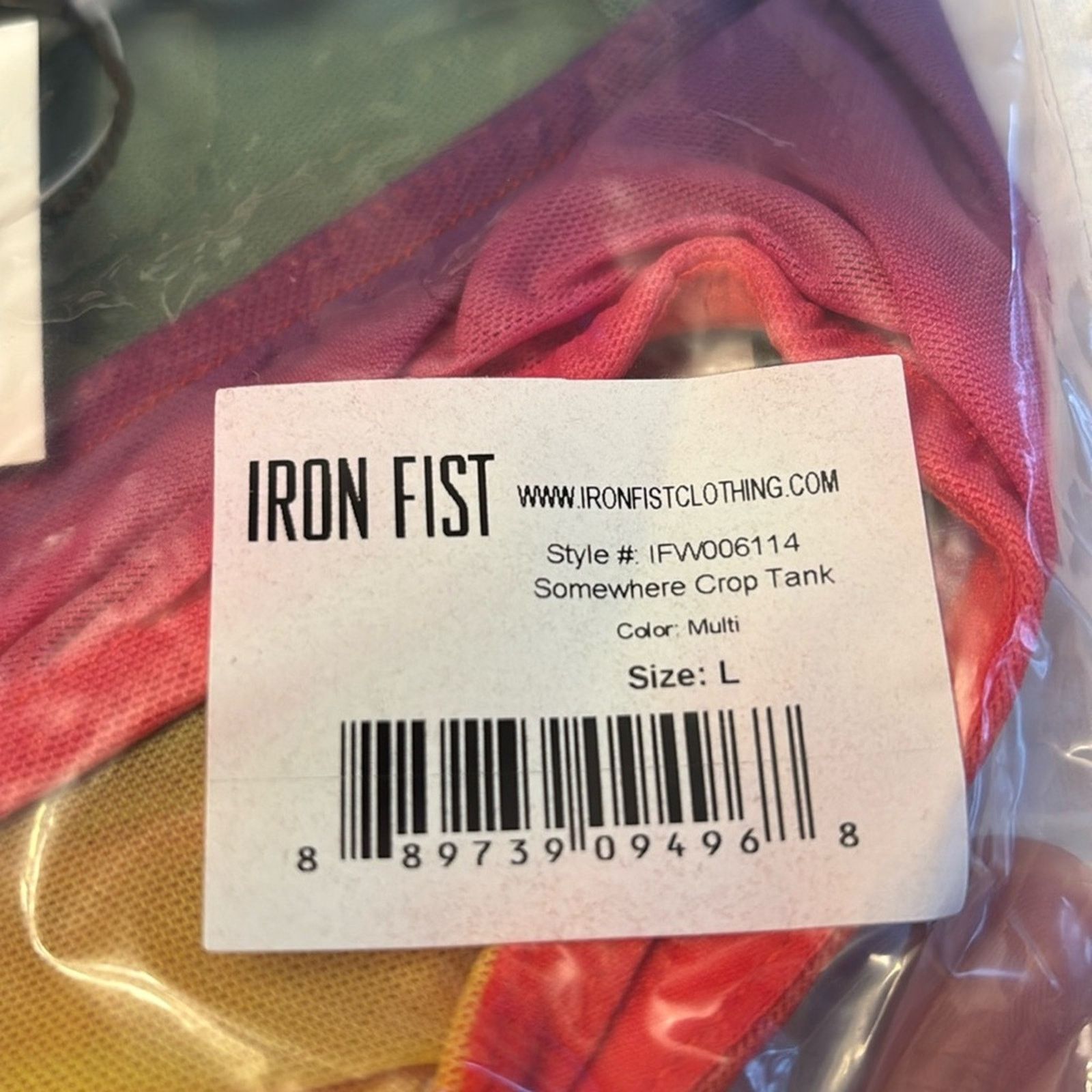 Iron Fist Iron Fist SOMEWHERE Rainbow Sequin Hearts Sheer Crop Top L Size L / US 10 / IT 46 - 4 Thumbnail