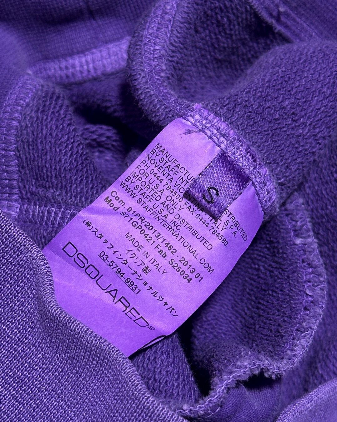 Dsquared2 SS13 Exposed Seams Cursive Logo Hoodie Size US S / EU 44-46 / 1 - 5 Thumbnail